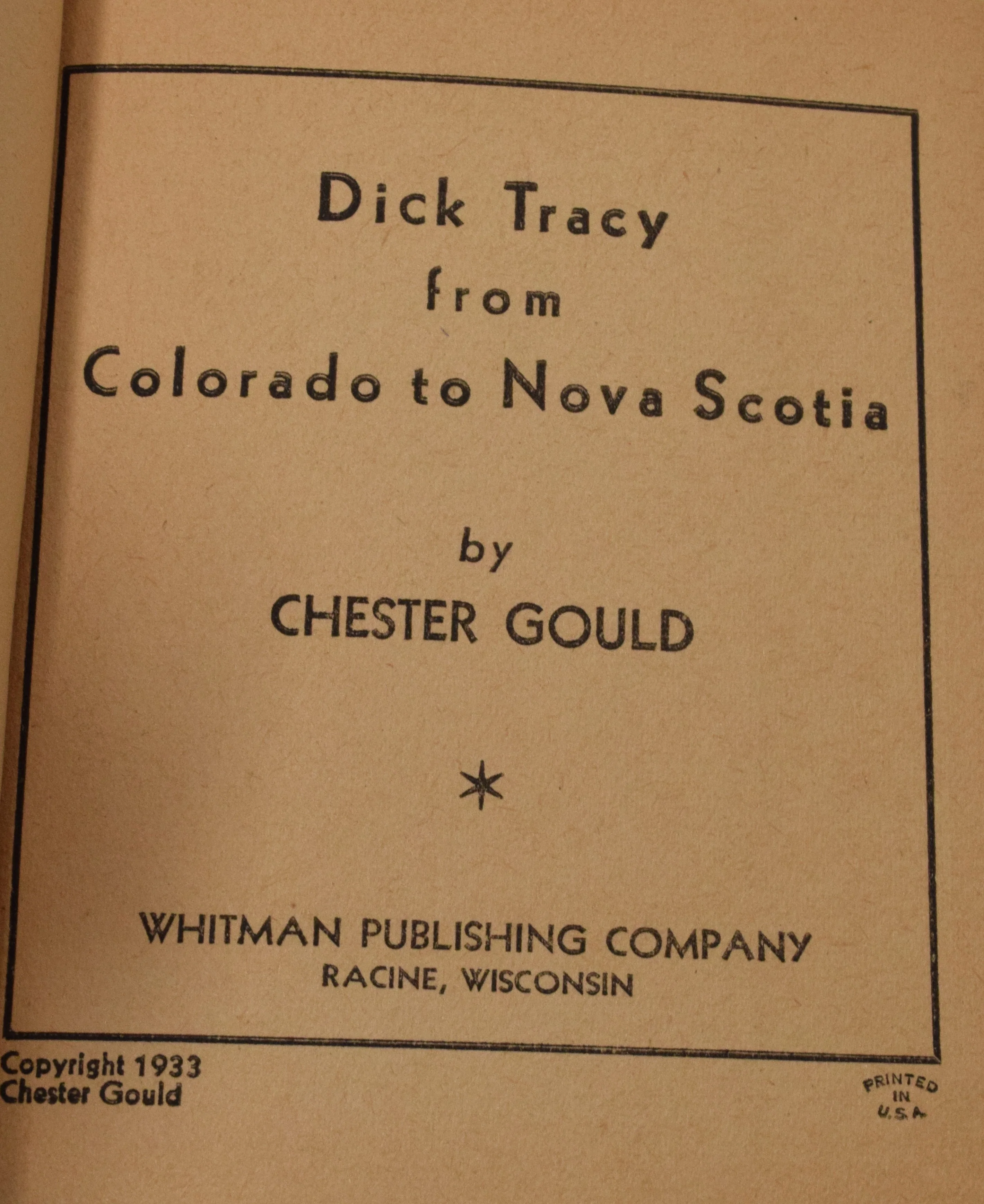 Dick Tracy From Colorado To Nova Scotia 749 Big Little Book Whitman 1933 VF - Image 4