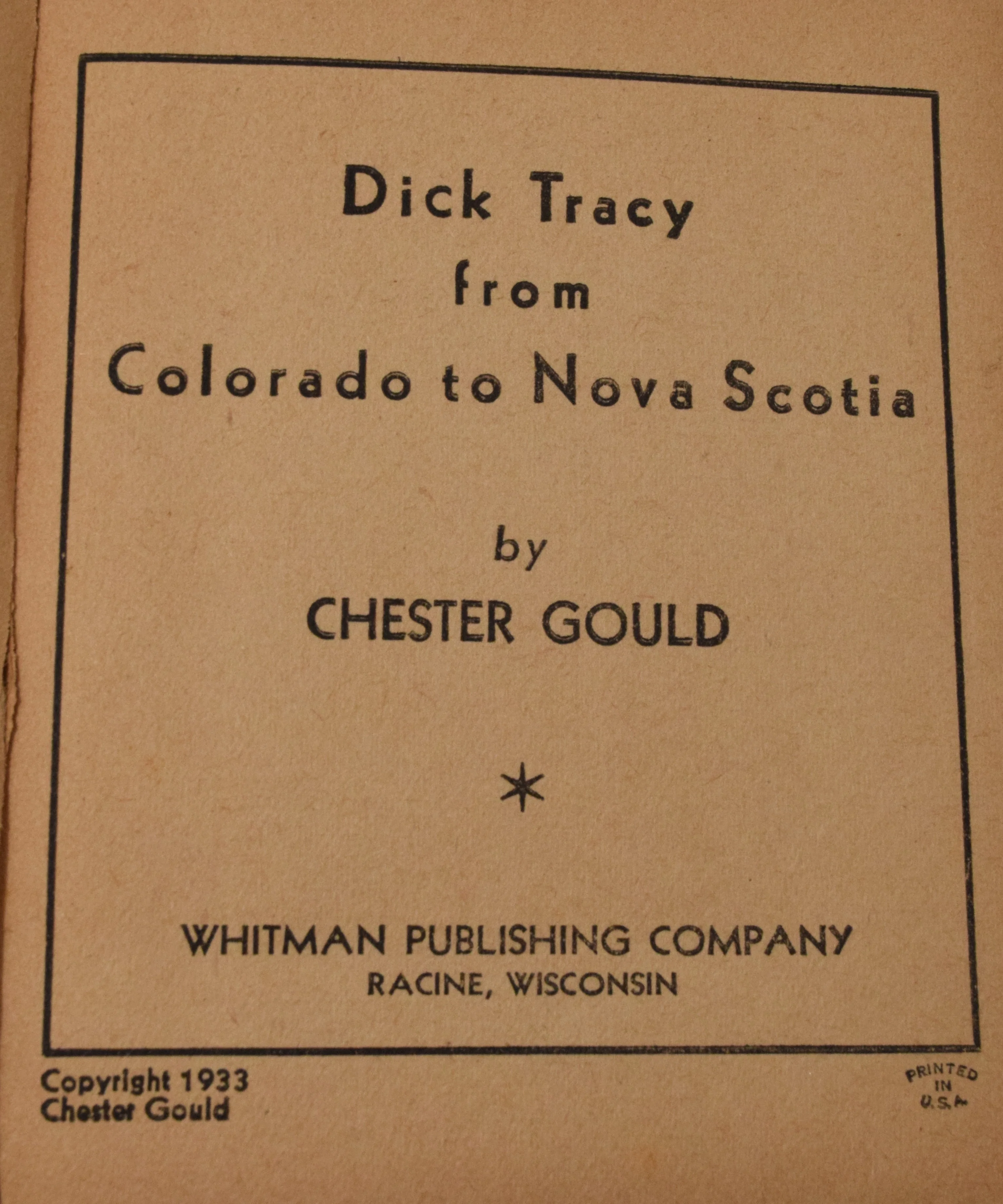 Dick Tracy From Colorado To Nova Scotia 749 Big Little Book Whitman 1933 VG - Image 4