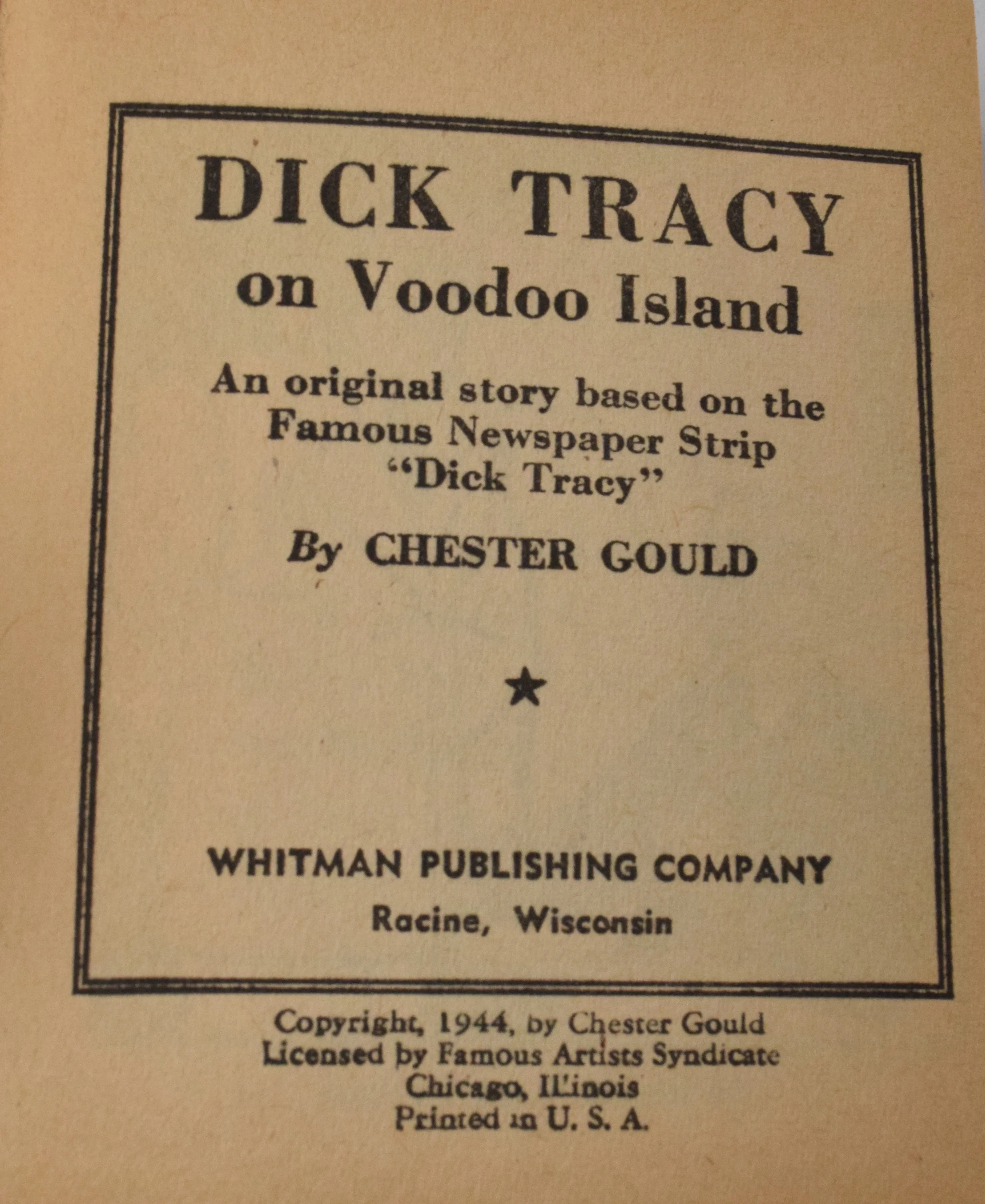 Dick Tracy On Voodoo Island 1478 Better Little Book Whitman 1944 FN - Image 4