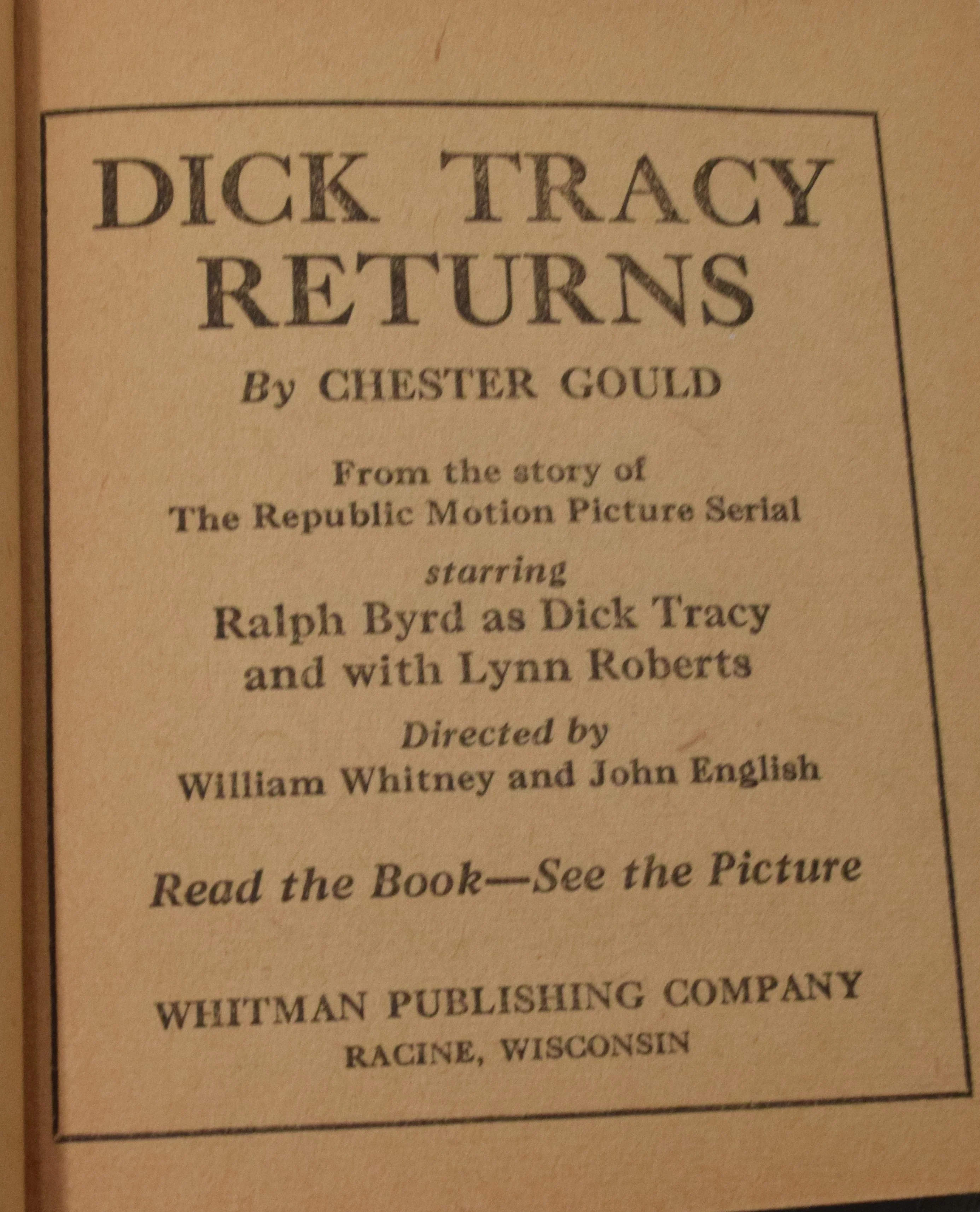 Dick Tracy Returns 1495 Better Little Book Whitman 1939 VG - Image 4
