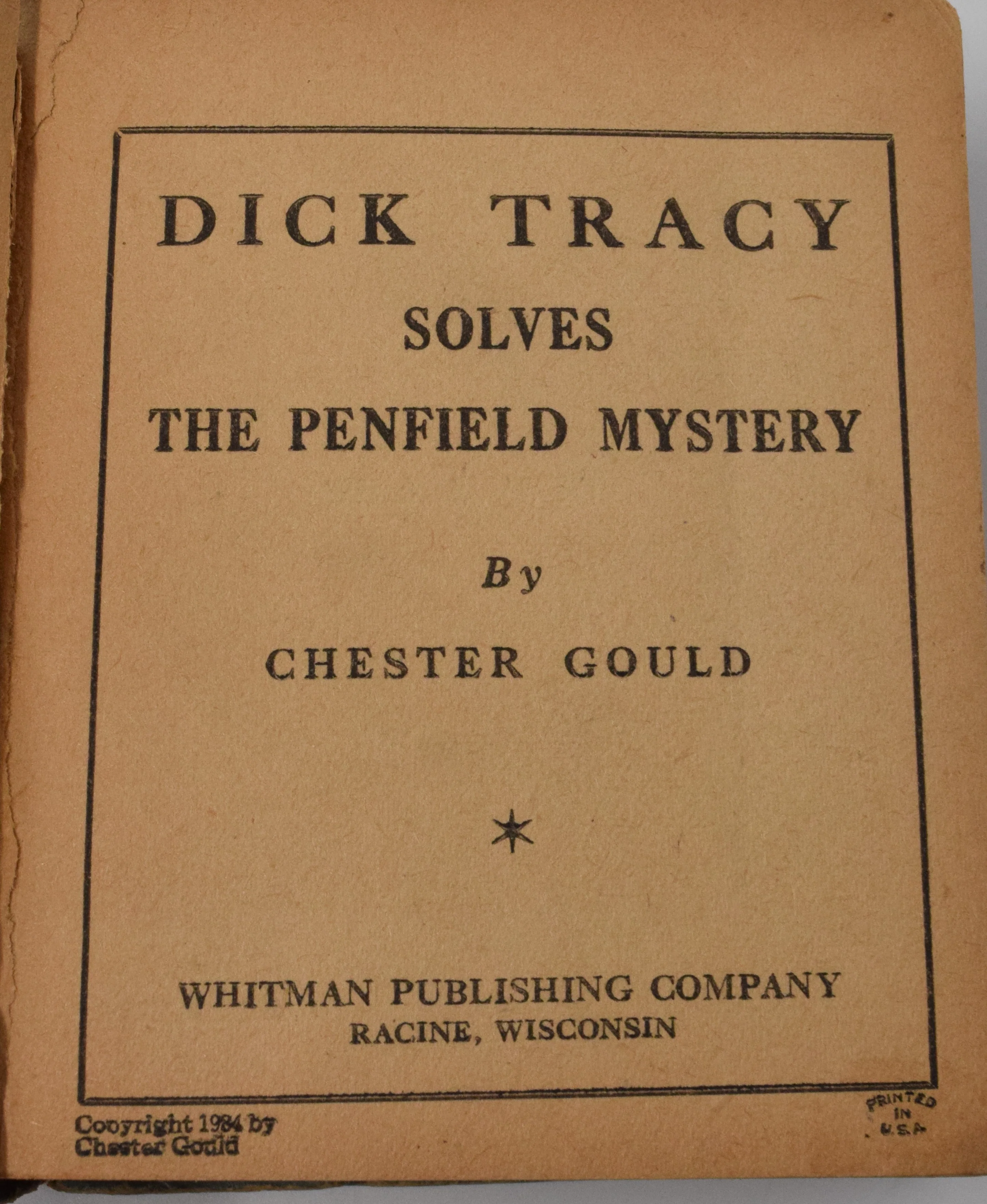 Dick Tracy Solves The Penfield Mystery 1137 Big Little Book Whitman 1933 PR FR - Image 4