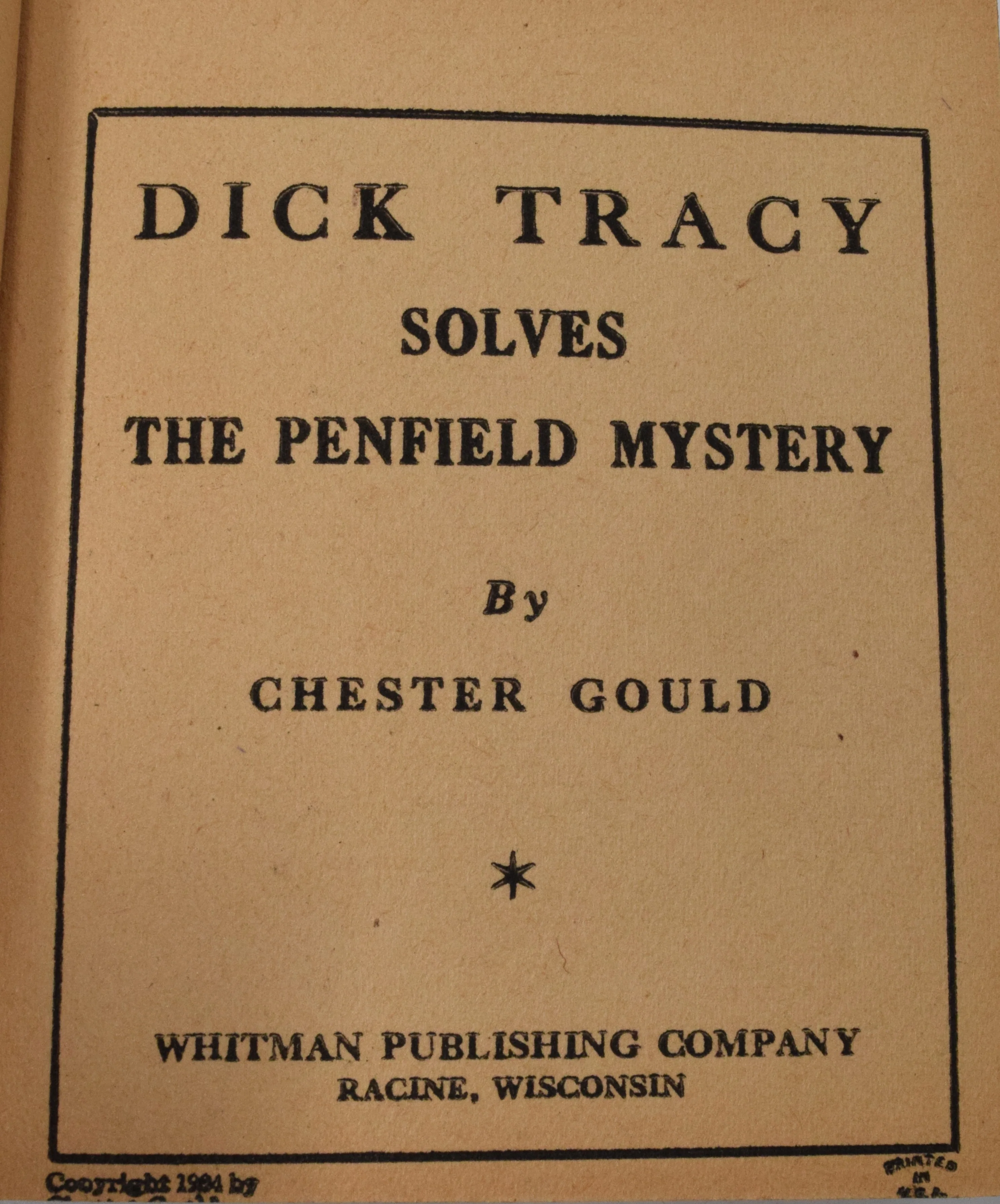 Dick Tracy Solves The Penfield Mystery 1137 Big Little Book Whitman 1933 VG - Image 4