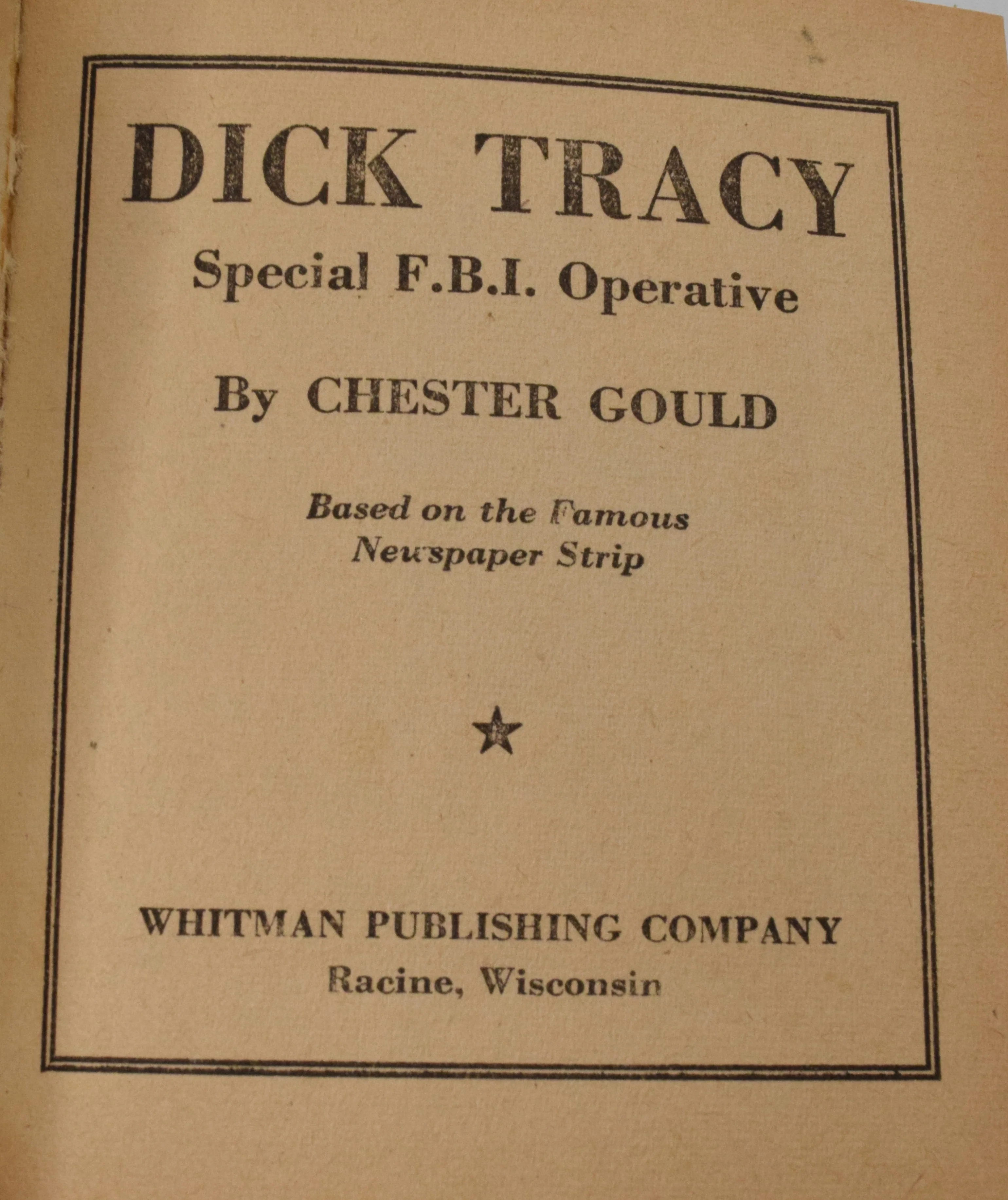 Dick Tracy Special FBI Operative 1449 Better Little Book Whitman 1943 FN - Image 4