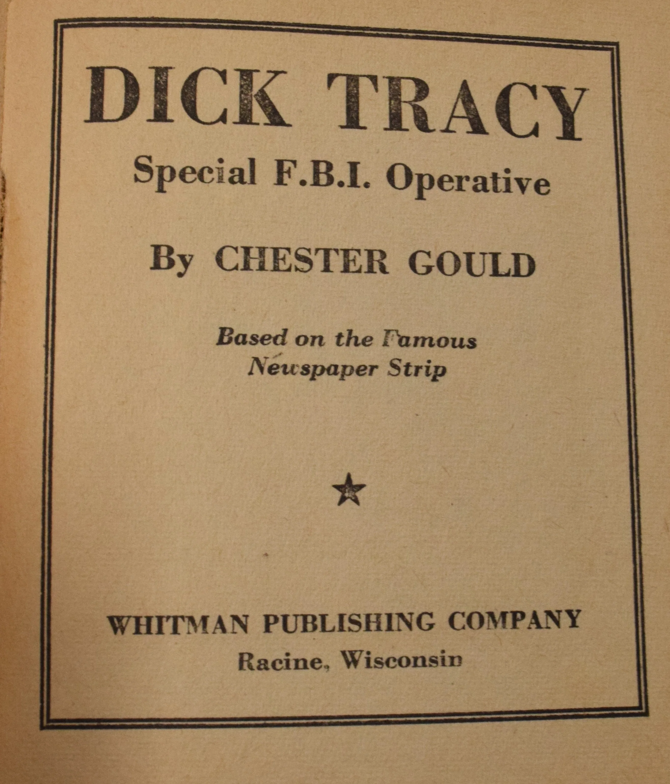 Dick Tracy Special FBI Operative 1449 Better Little Book Whitman 1943 VF - Image 4