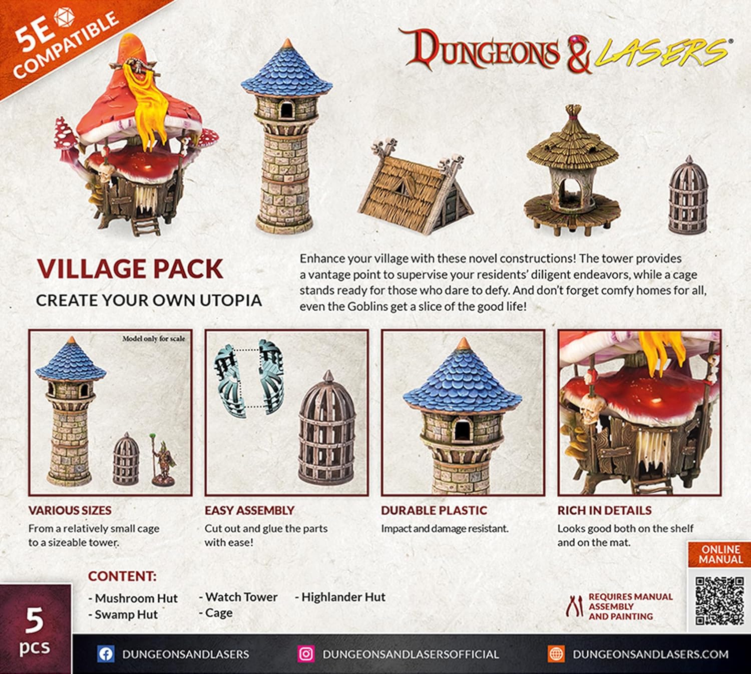 Dungeons & Lasers: Village Pack - Image 2