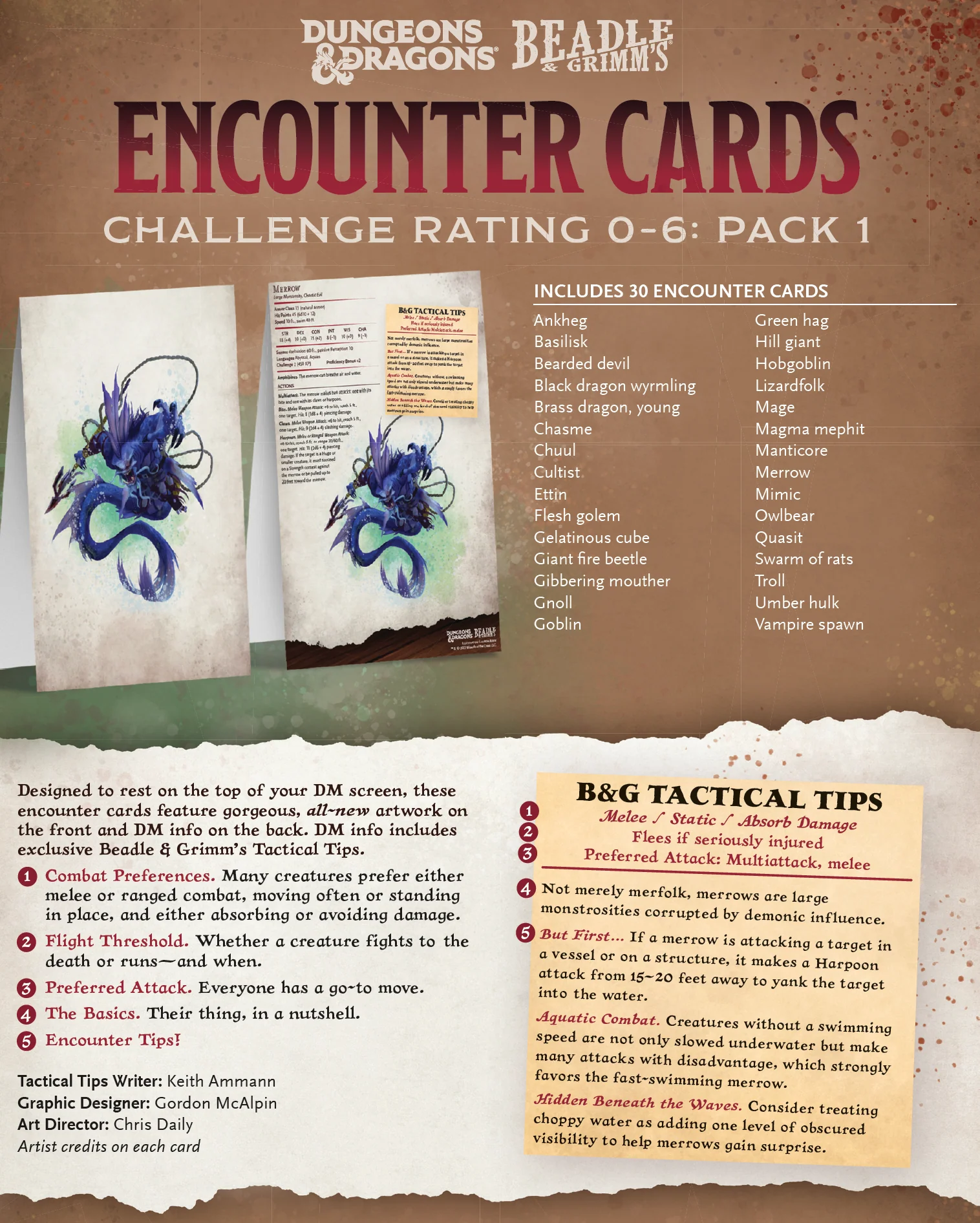 Encounter Cards (D&D) - Challenge Rating 0-6 PACK 1 - Image 2