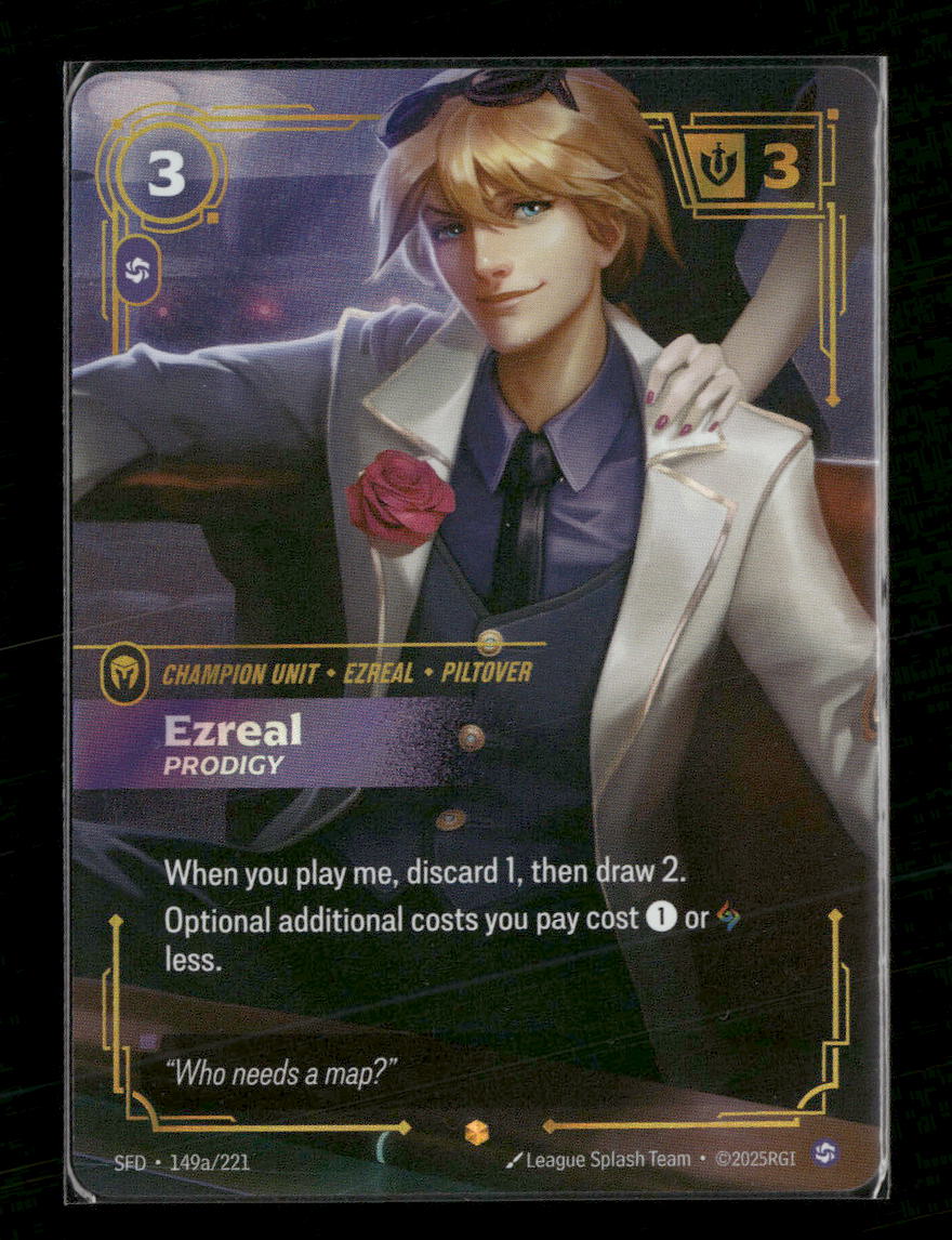 Ezreal - Prodigy (Alternate Art) #149a/221 Showcase - Riftbound Spiritforged TCG