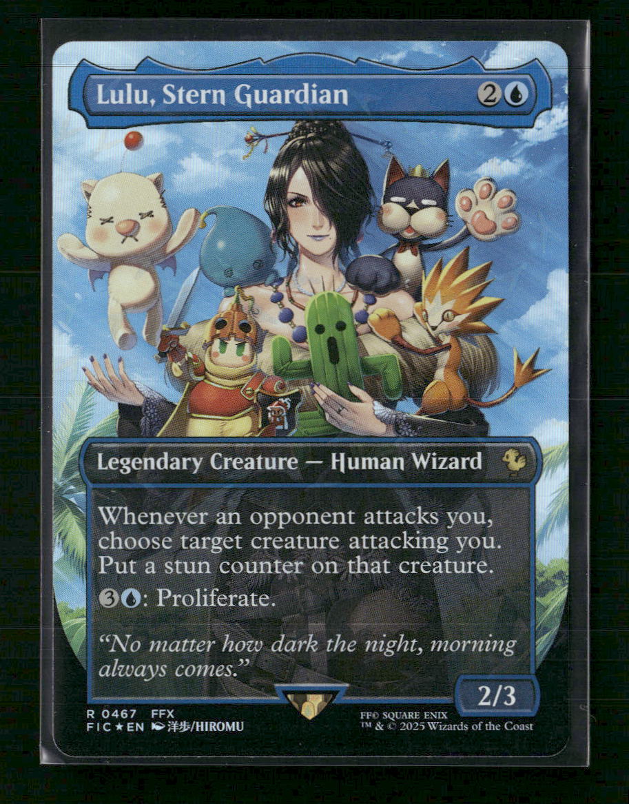 final fantasy lulu, stern guardian track foil #