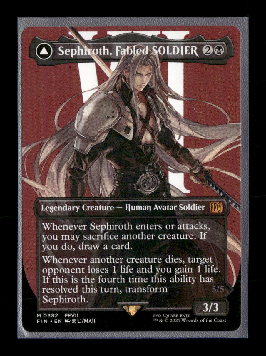 FINAL FANTASY Sephiroth, Fabled SOLDIER (0382) (Borderless) #382