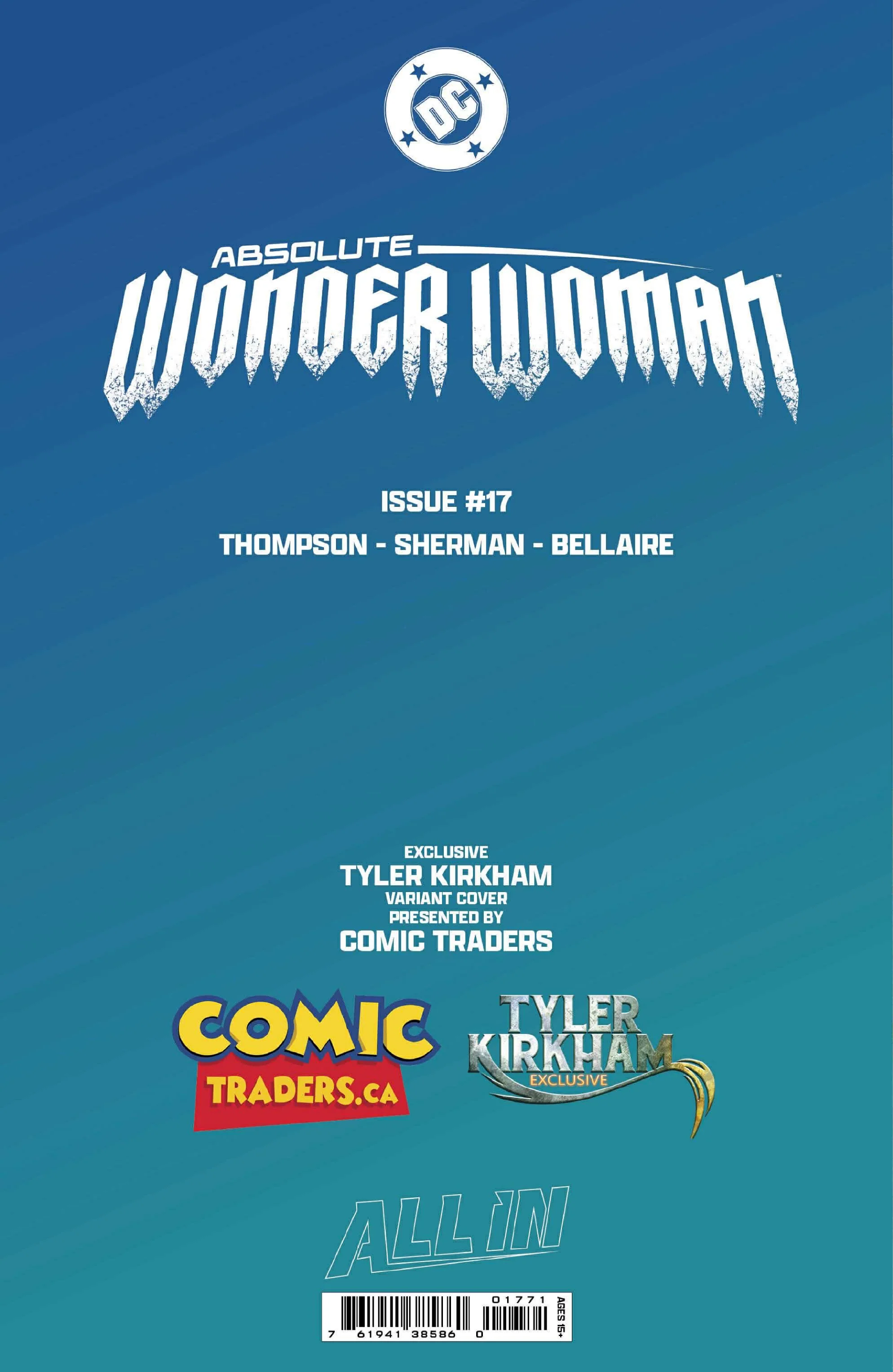 [FOIL] ABSOLUTE WONDER WOMAN #17 TYLER KIRKHAM EXCLUSIVE VIRGIN VAR (02/25/2026) - Image 3