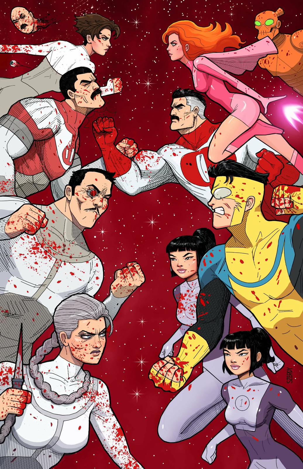 [FOIL] INVINCIBLE RETURNS #1 NATHAN SZERDY EXCLUSIVE VIRGIN VAR (03/25/2026) - Image 2