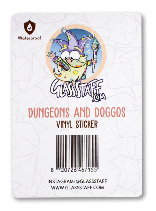 Forged Gaming: Sticker - Die Cut Vinyl - Waterproof - 3.5" - Dungeons & Doggos - Image 2