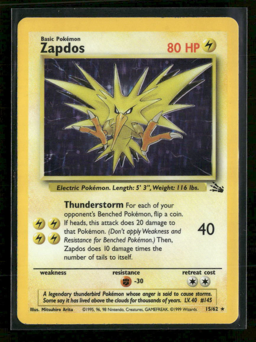 Fossil Zapdos (15) #15/62