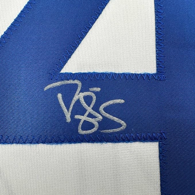 Framed Autographed/Signed Darryl Strawberry 35x39 Los Angeles LA White Baseball Jersey JSA COA - Image 2