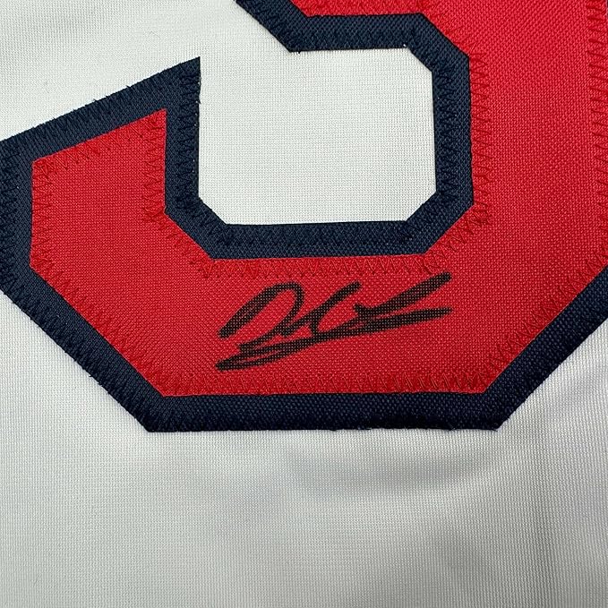 Framed Autographed/Signed Derek Lowe 35x39 Boston White Baseball Jersey Beckett BAS COA - Image 2