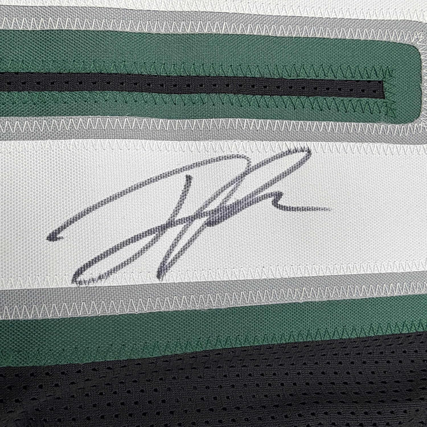 Framed Autographed/Signed Jaelan Phillips 35x39 Philadelphia Black Football Jersey PSA/DNA COA - Image 2