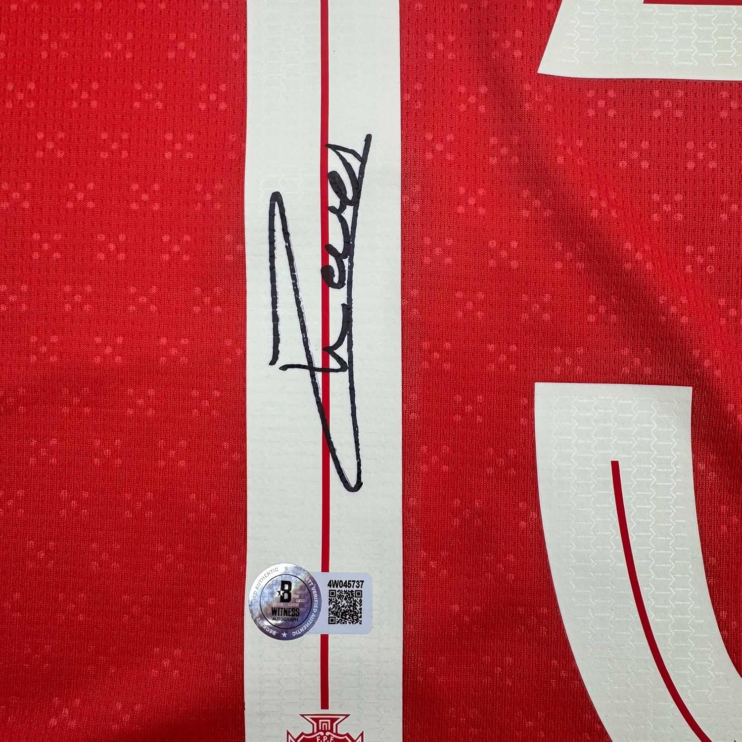 Framed Autographed/Signed Joao Neves 35x39 Portugal Soccer Team World Cup Jersey JSA COA - Image 2