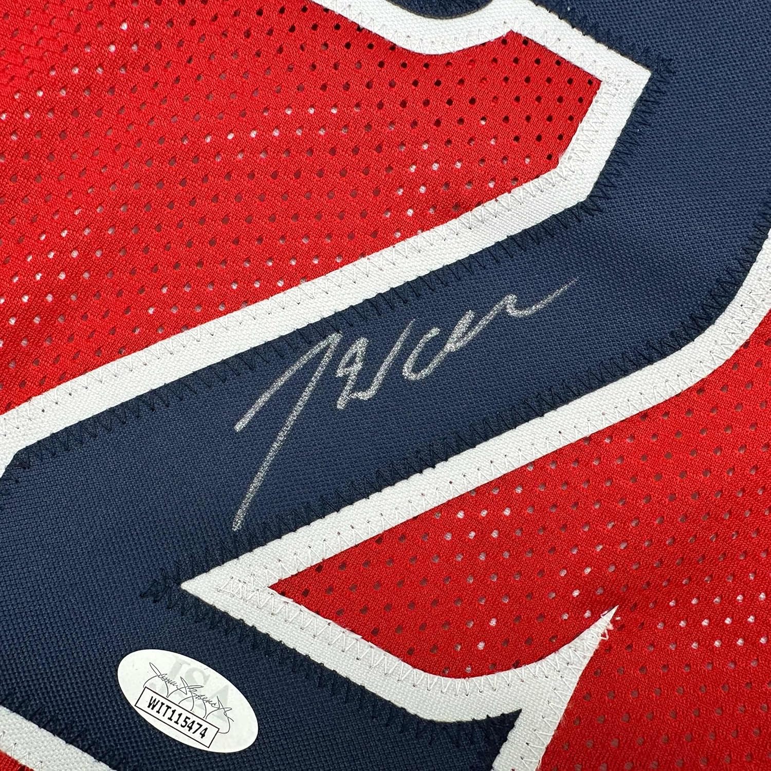 Framed Autographed/Signed John Wall 35x39 Washington Red Basketball Jersey JSA COA - Image 2
