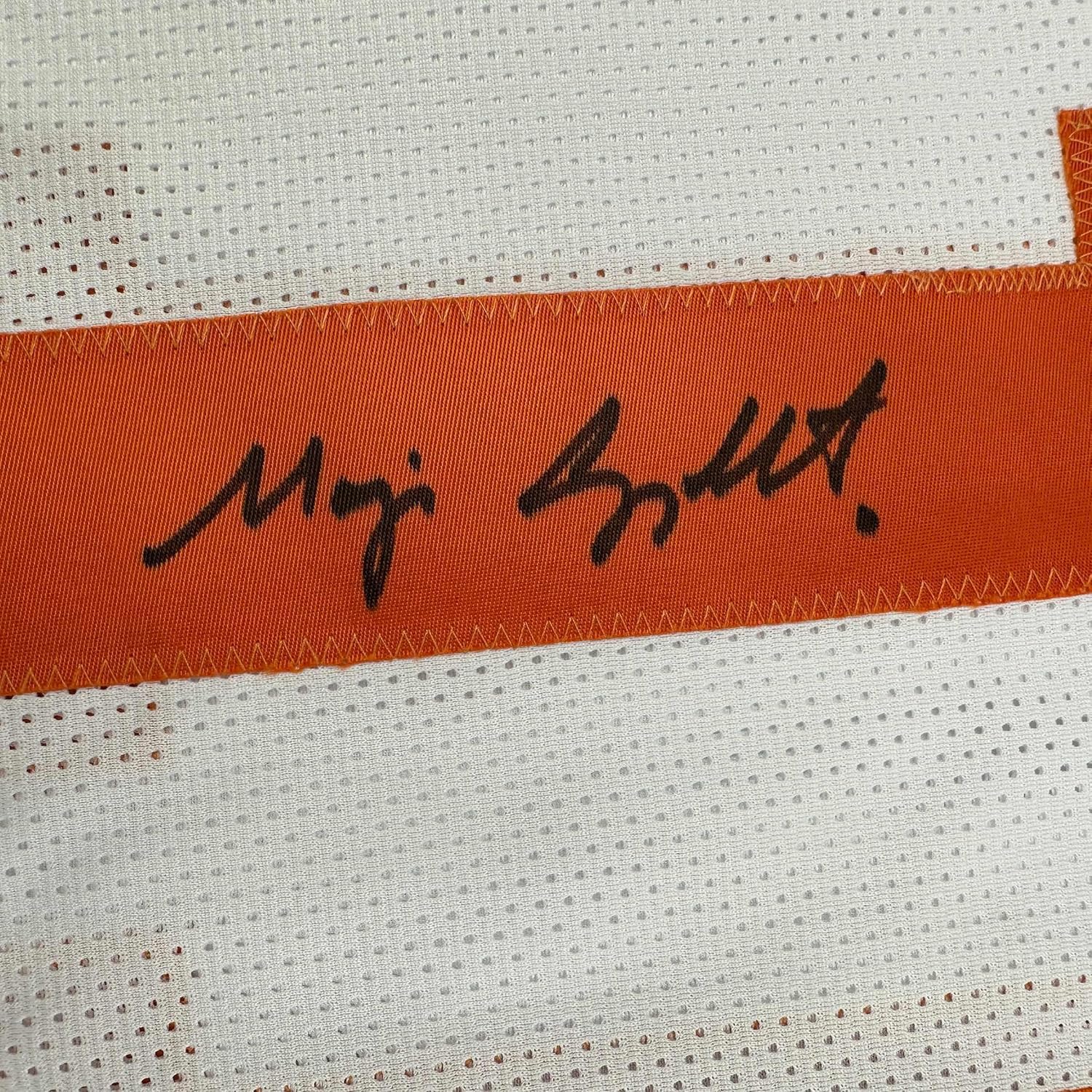 Framed Autographed/Signed Major Applewhite 35x39 Texas White College Football Jersey JSA COA - Image 2