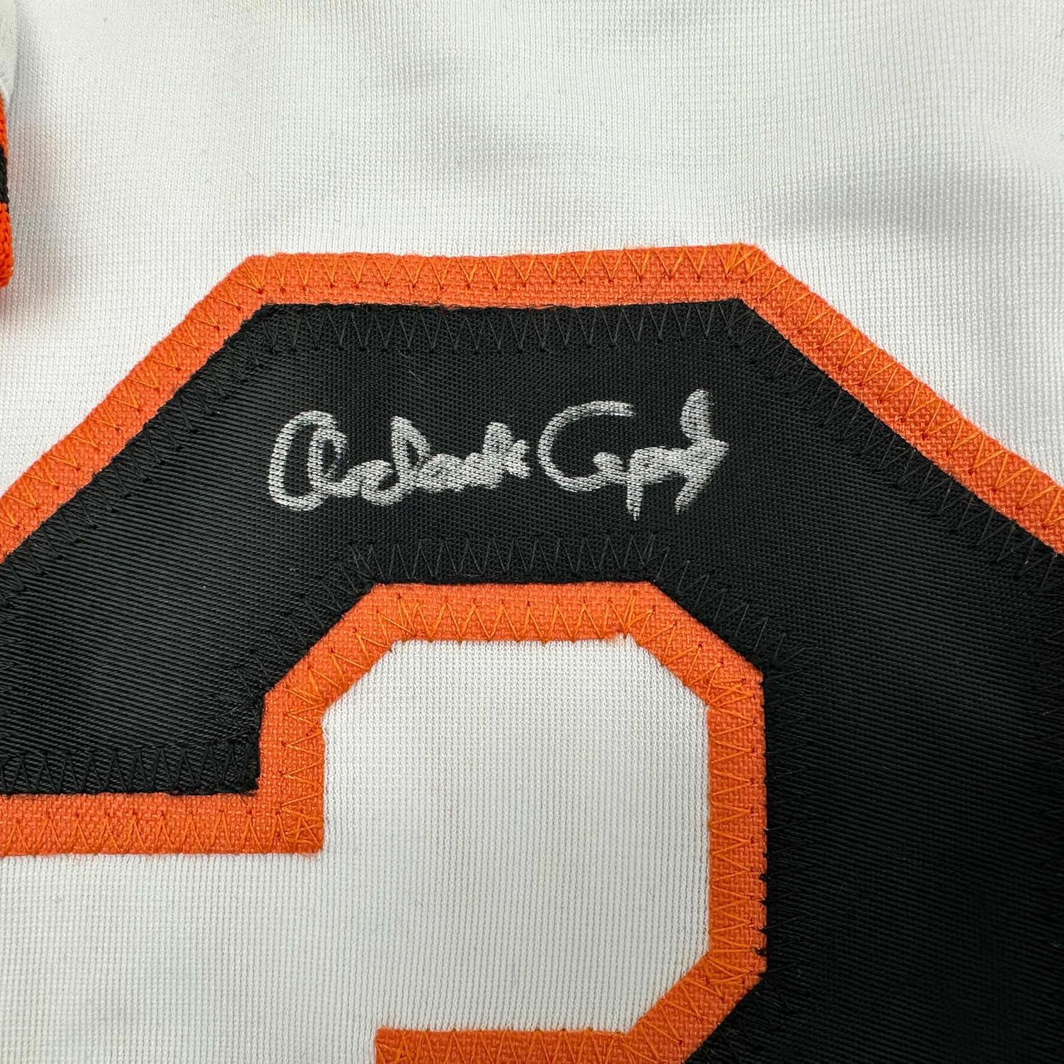 Framed Autographed/Signed Orlando Cepeda 35x39 San Francisco White Baseball Jersey Beckett BAS COA - Image 2