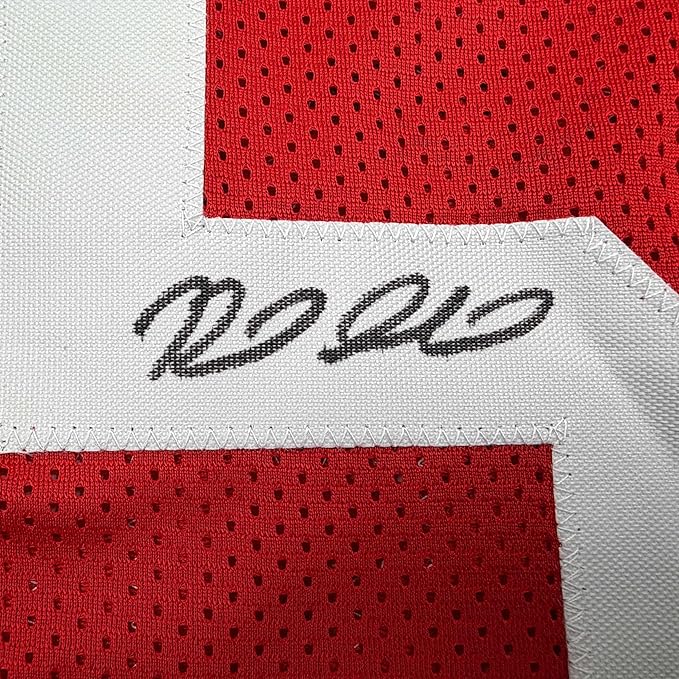 Framed Autographed/Signed Reed Sheppard 35x39 Houston Red Basketball Jersey Beckett BAS COA - Image 2
