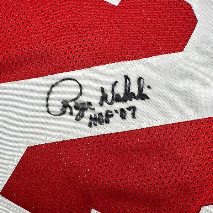Framed Autographed/Signed Roger Wehrli 35x39 HOF 07 Arizona Red Football Jersey JSA COA - Image 2