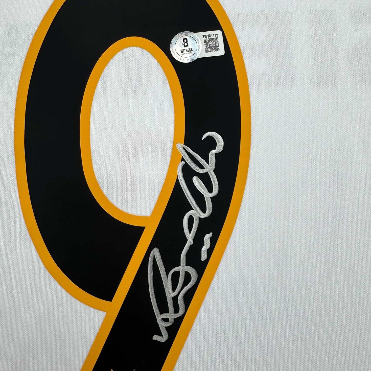 Framed Autographed/Signed Ronaldo Nazario 35x39 Real Madrid White Soccer Jersey Beckett BAS COA - Image 2