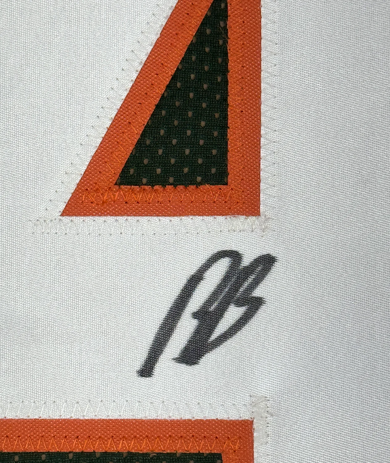 Framed Autographed/Signed Rueben Bain Jr. 35x39 Miami Green College Football Jersey Beckett BAS COA - Image 2