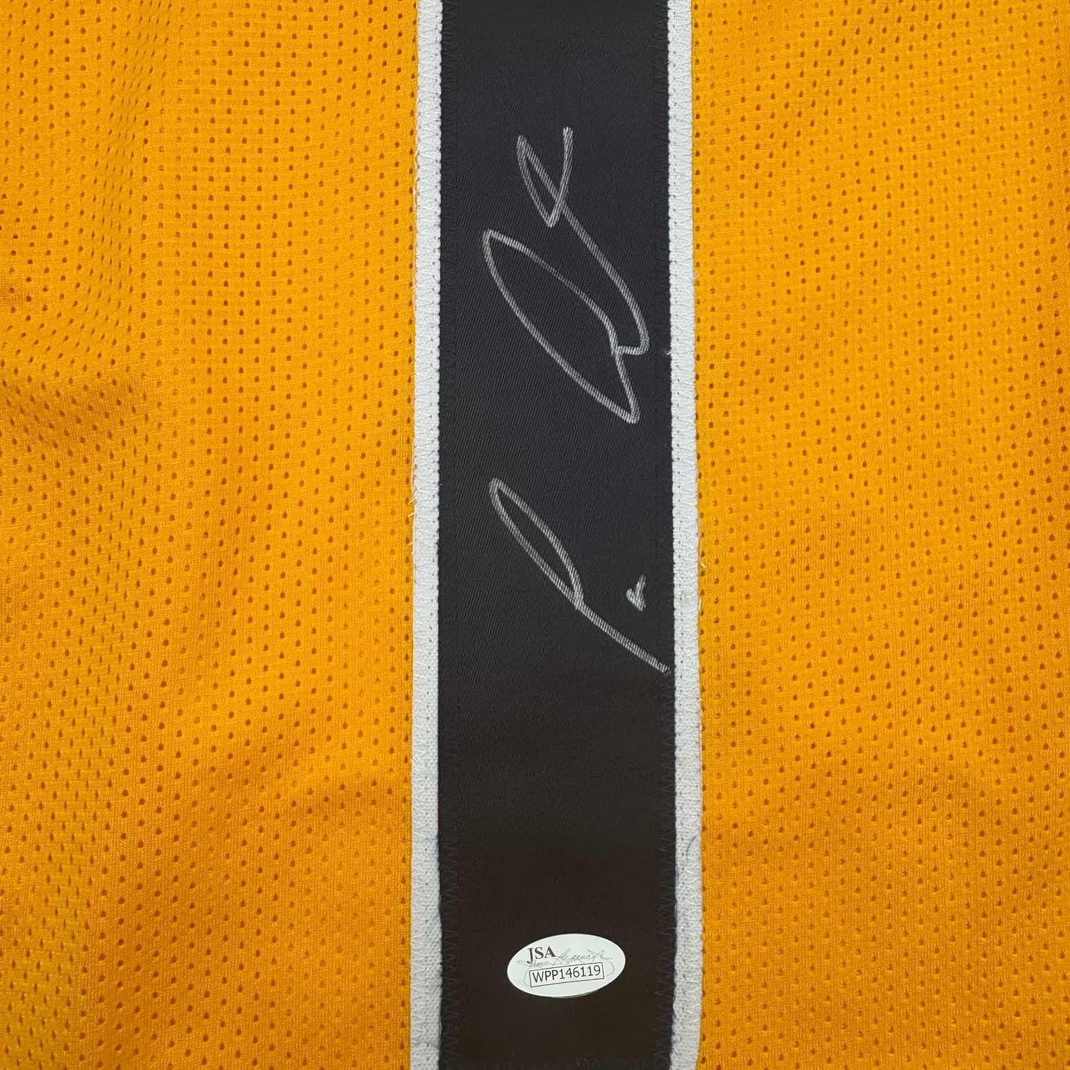 Framed Autographed/Signed Tavon Austin 35x39 West Virginia Yellow College Football Jersey JSA COA - Image 2