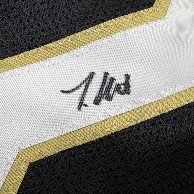 Framed Autographed/Signed Travis Hunter 35x39 Colorado Black College Football Jersey Beckett BAS COA - Image 2
