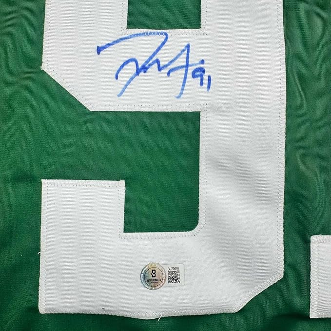 Framed Autographed/Signed Tyler Seguin 35x39 Dallas Green Hockey Jersey Beckett BAS COA - Image 2