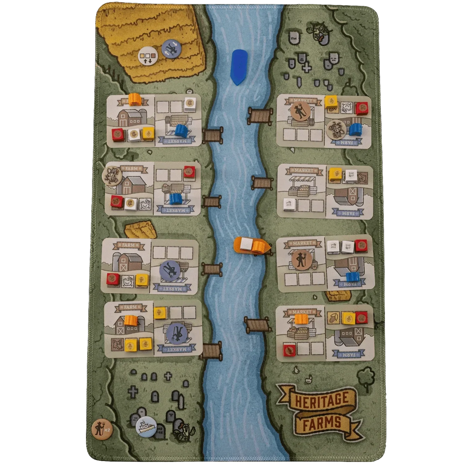 Galen's Games: Reversable Playmat - Verdant Arizona/Heritage Farms - Image 2