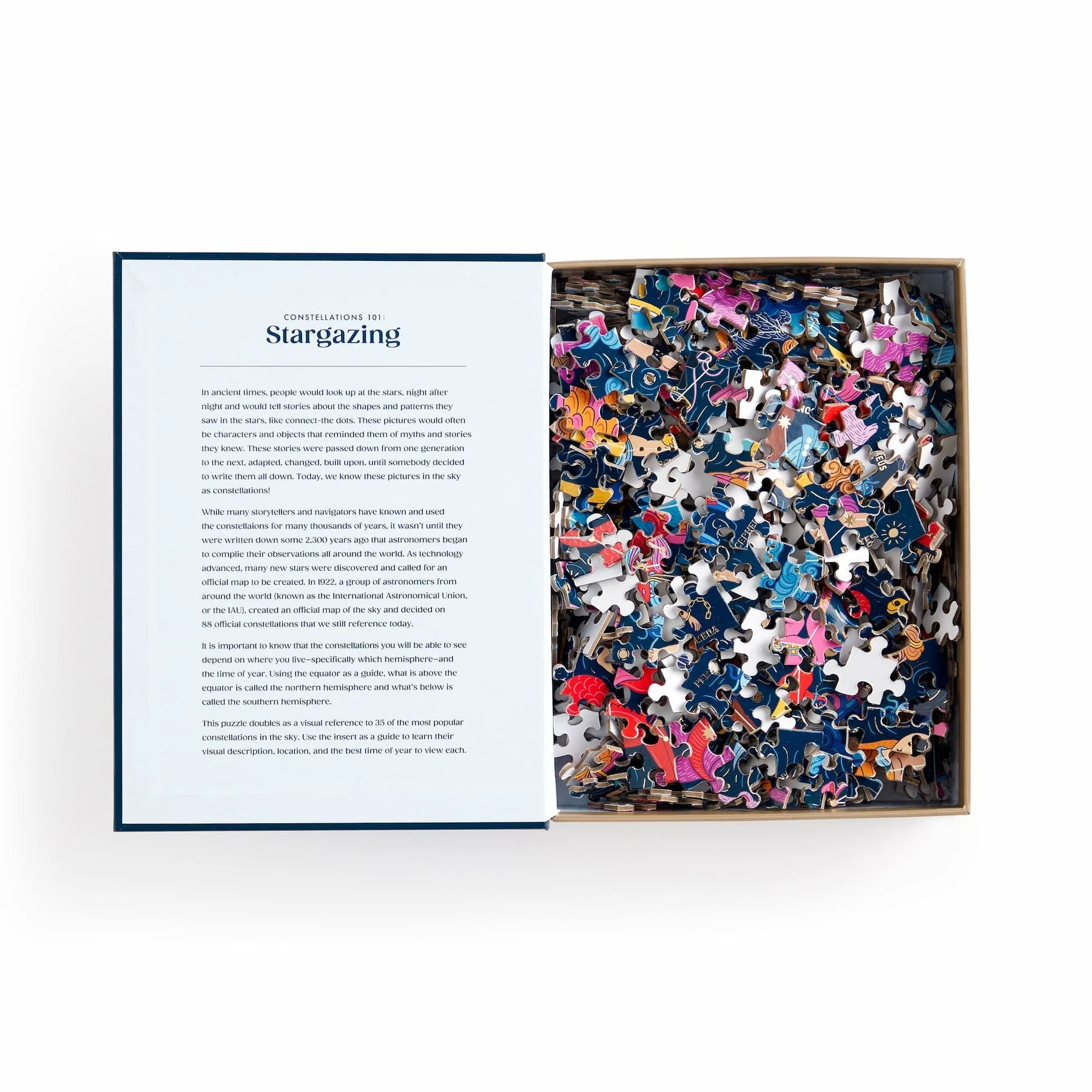 Galison Puzzles: Book Puzzle - 500 Pieces - Constellations 101 - Image 3