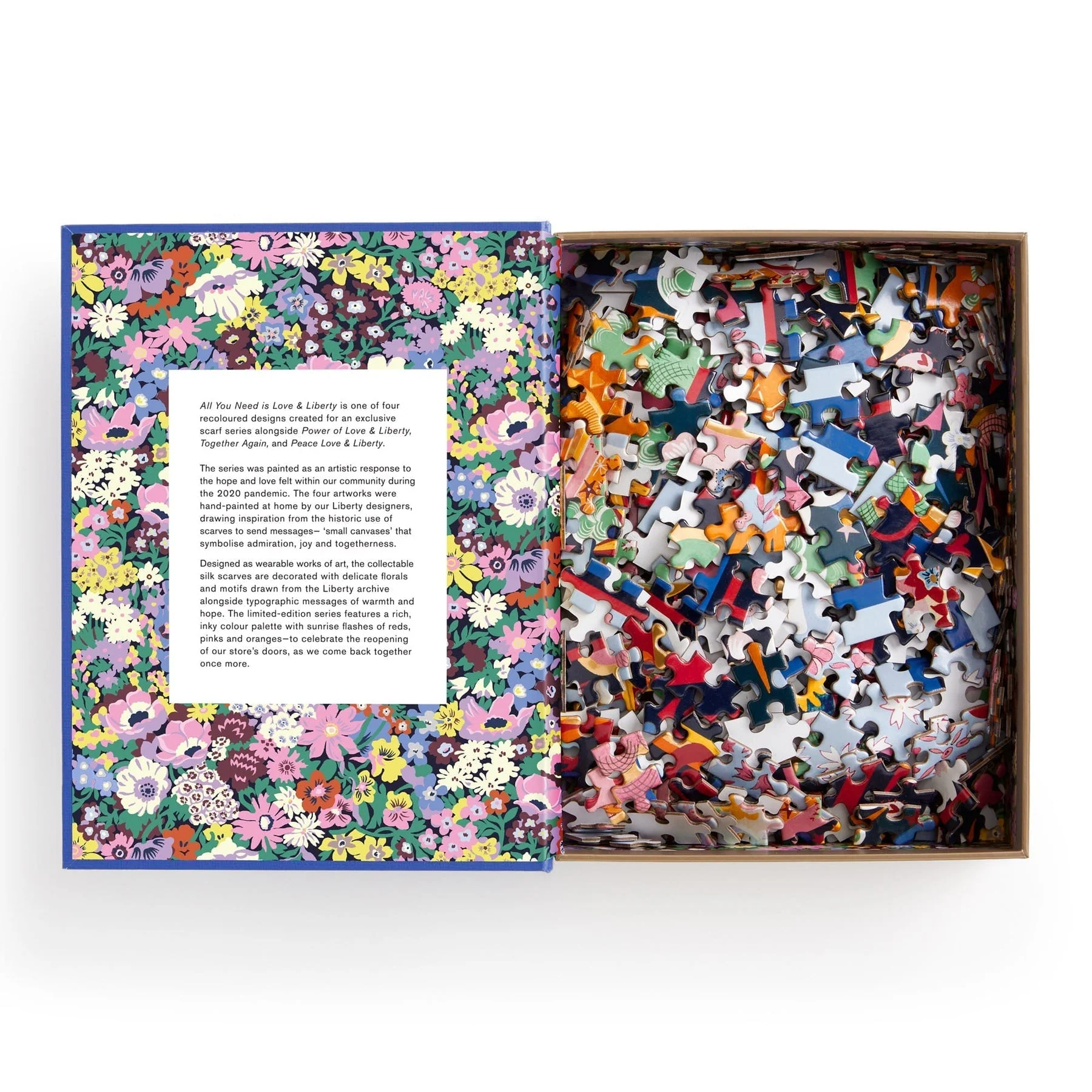 Galison Puzzles: Book Puzzle - 500 Pieces - Liberty - All You Need is Love & Liberty - Image 3