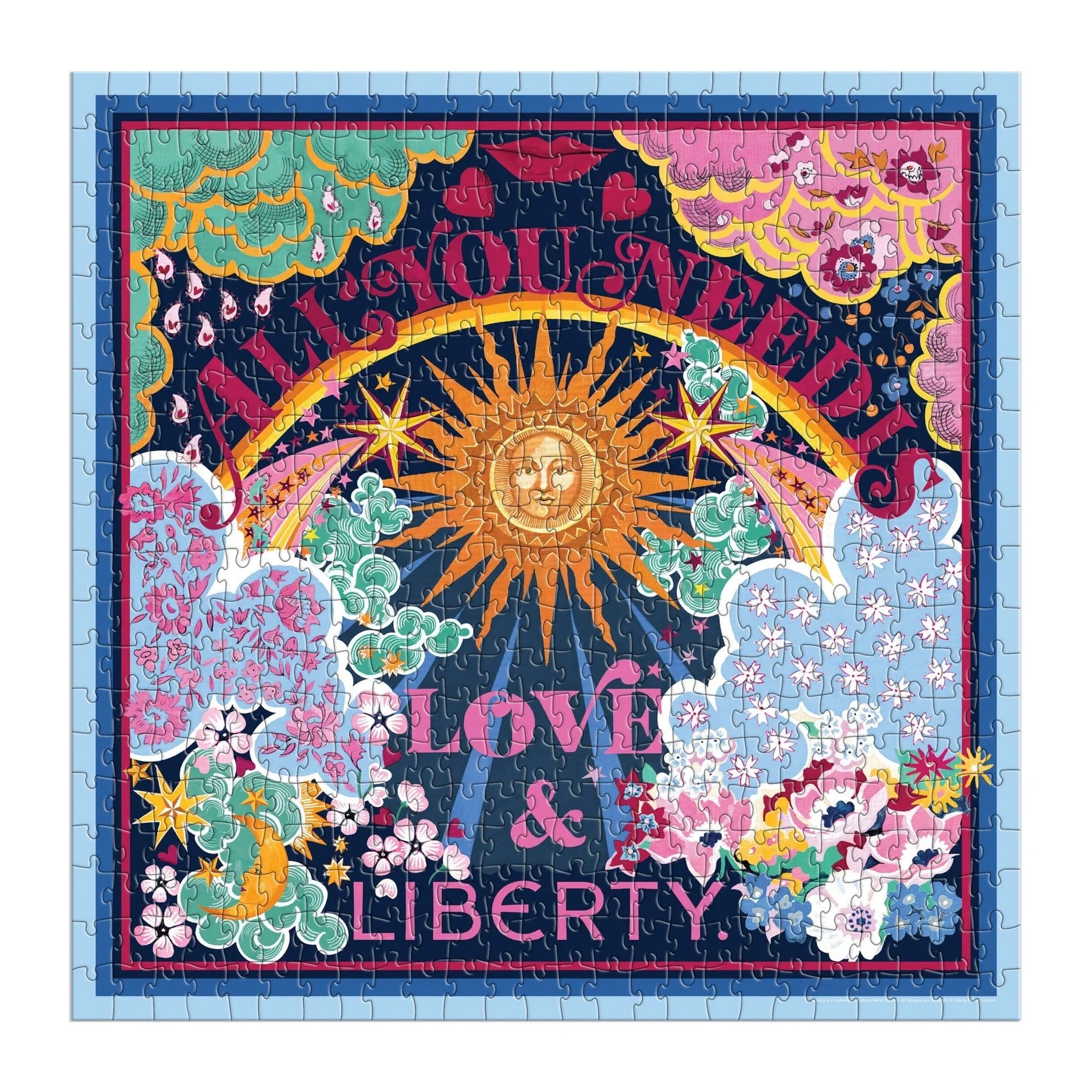 Galison Puzzles: Book Puzzle - 500 Pieces - Liberty - All You Need is Love & Liberty - Image 4