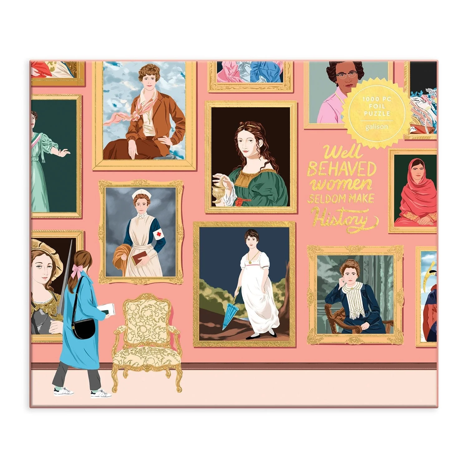 Galison Puzzles: Foil Puzzle - 1000 Pieces - Herstory Museum - Image 2