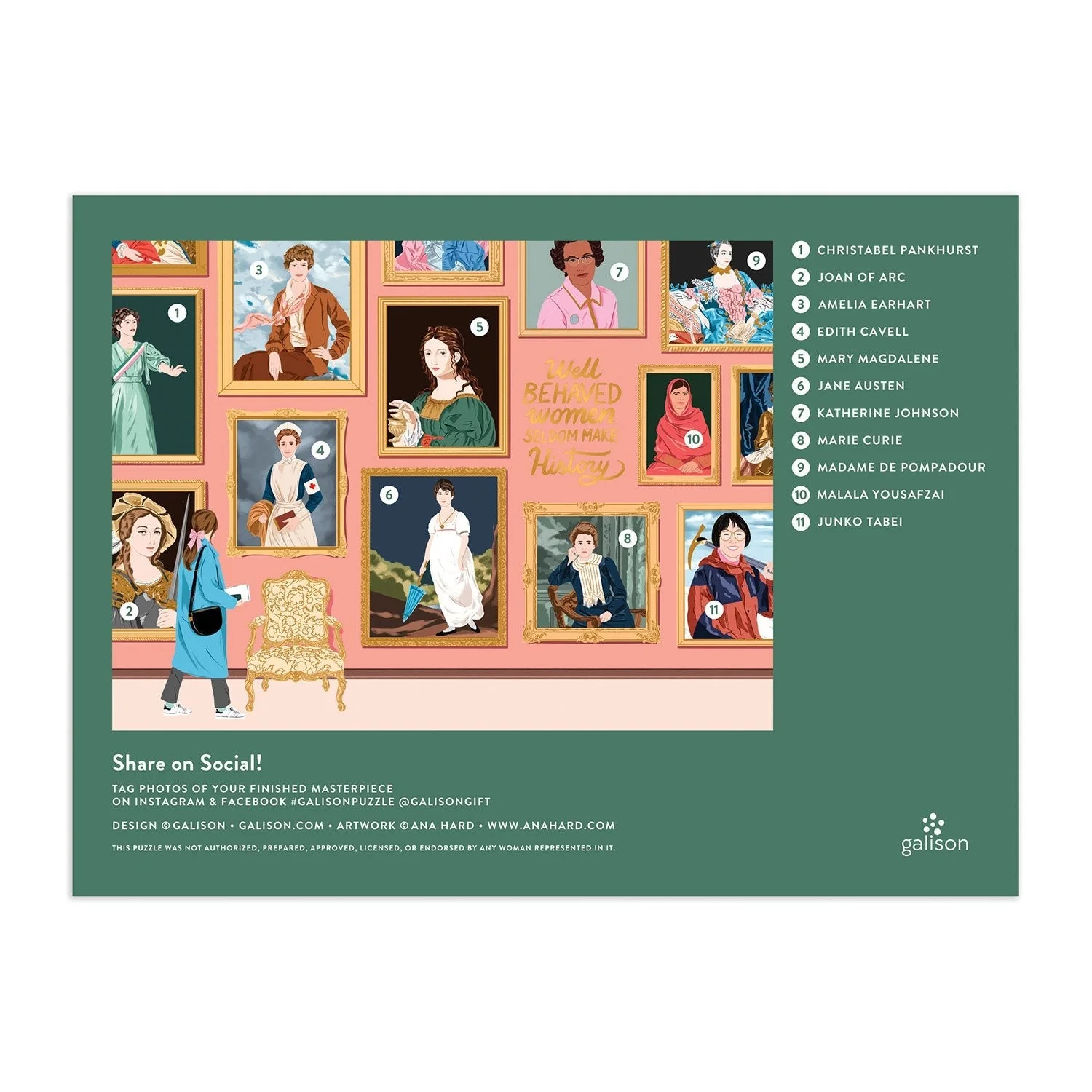 Galison Puzzles: Foil Puzzle - 1000 Pieces - Herstory Museum - Image 3
