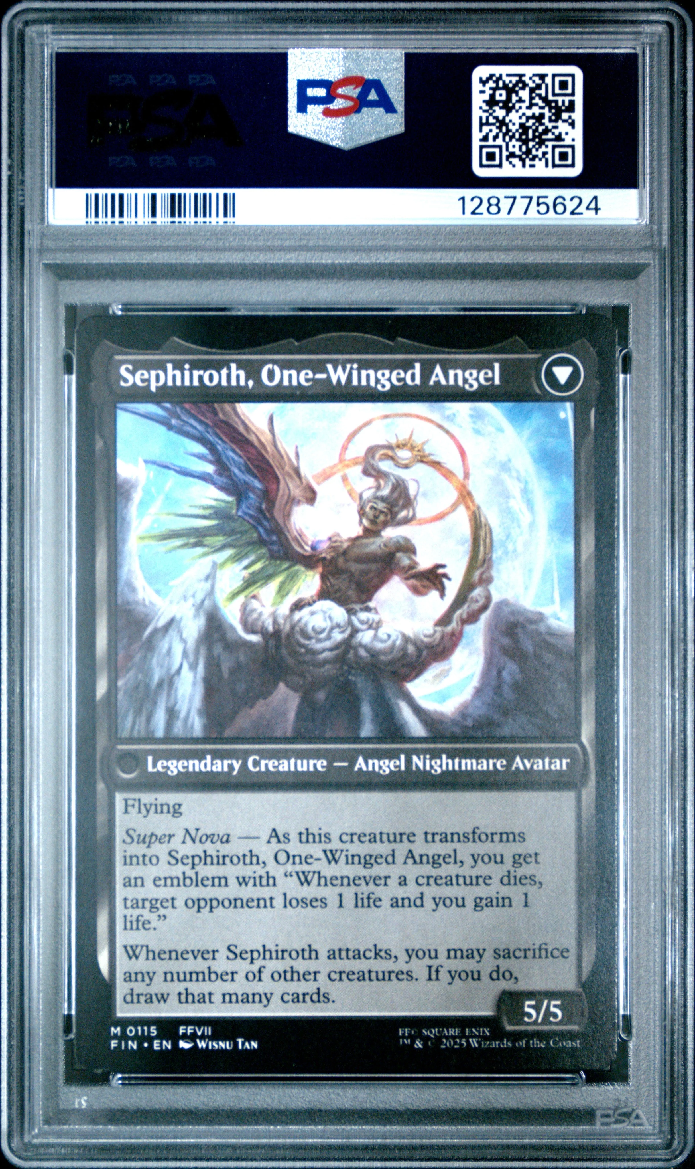 Graded 2025 Magic The Gathering Final Fantasy Sephiroth #0115 Card PSA 10 Gem Mint - Image 2
