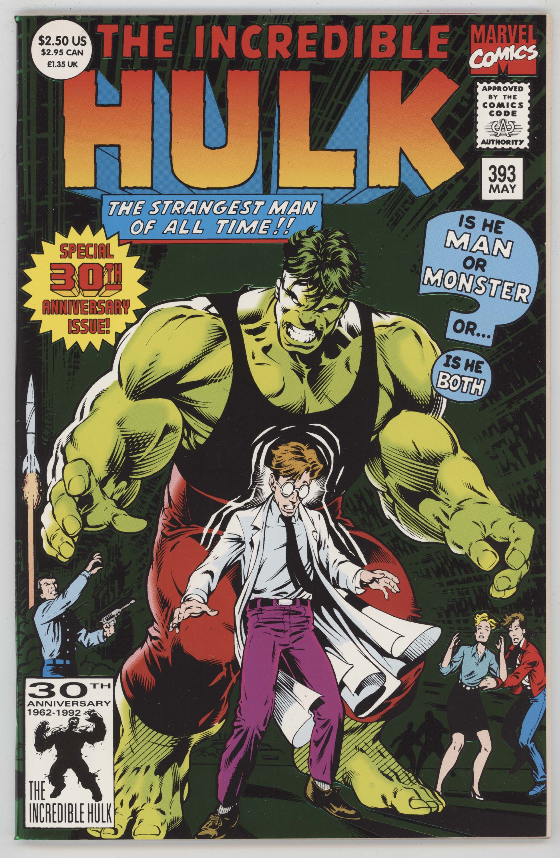 Incredible Hulk 393 Marvel 1992 NM Homage Foil Dale Keown