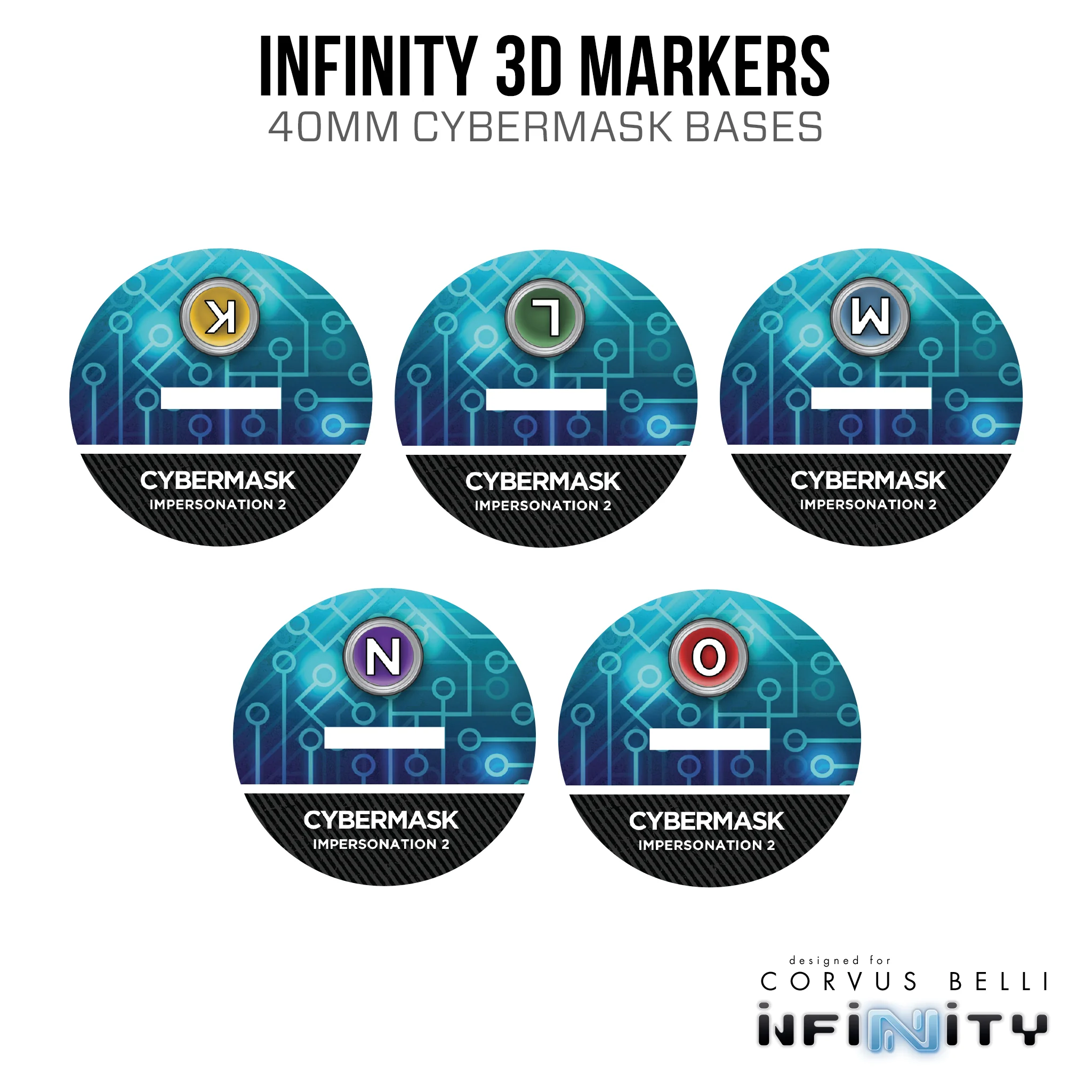 Infinity 3D Markers: Charontid (40mm Cybermask) - Image 2