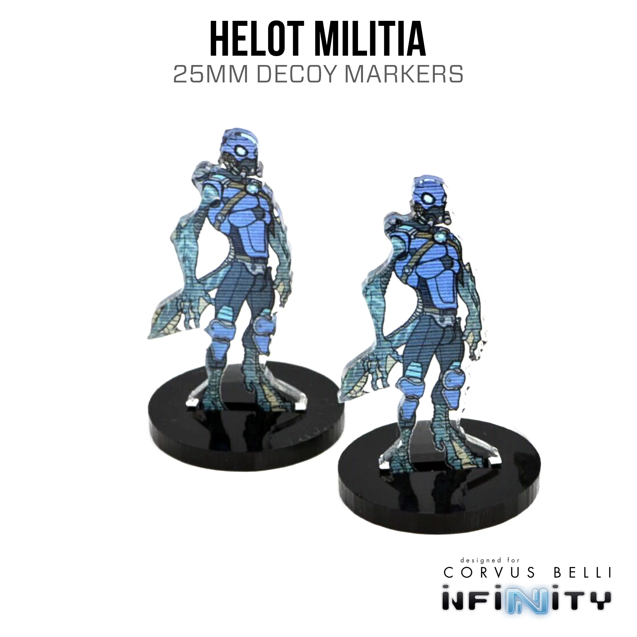 Infinity 3D Markers: Helots (25mm Camo -3, Decoy -1) - Image 3
