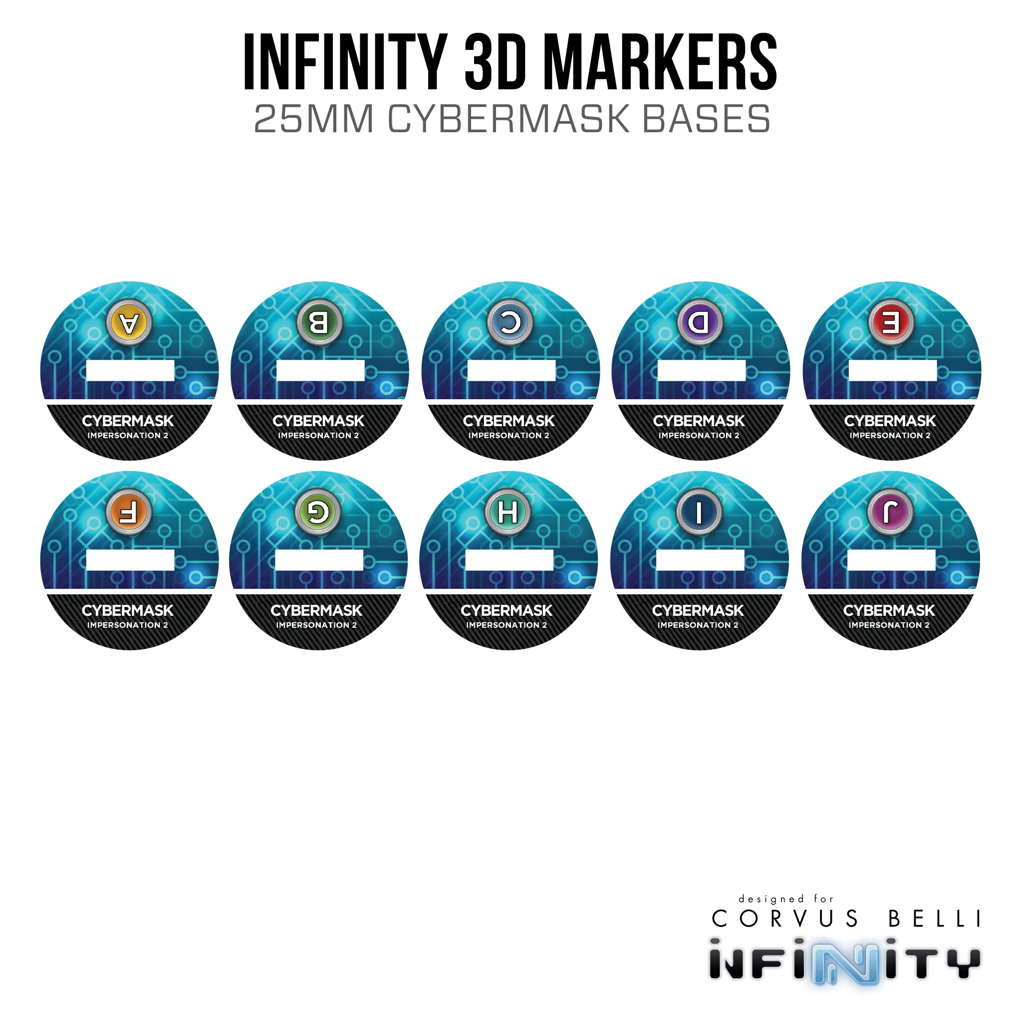 Infinity 3D Markers: Kerr-Nau (25mm Cybermask) - Image 2