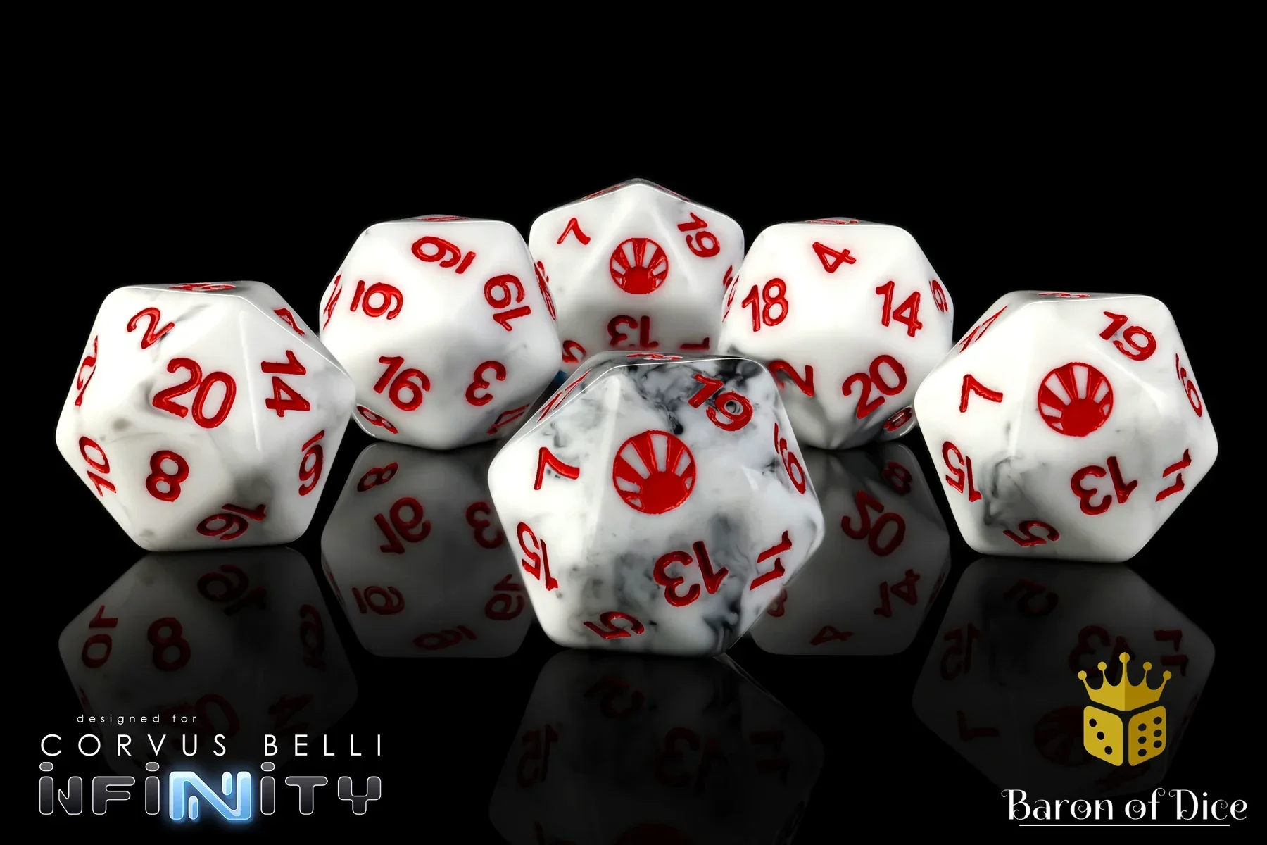 INFINITY: JAPANESE SECESSIONIST ARMY [Old Symbol], DICE SET - Image 2
