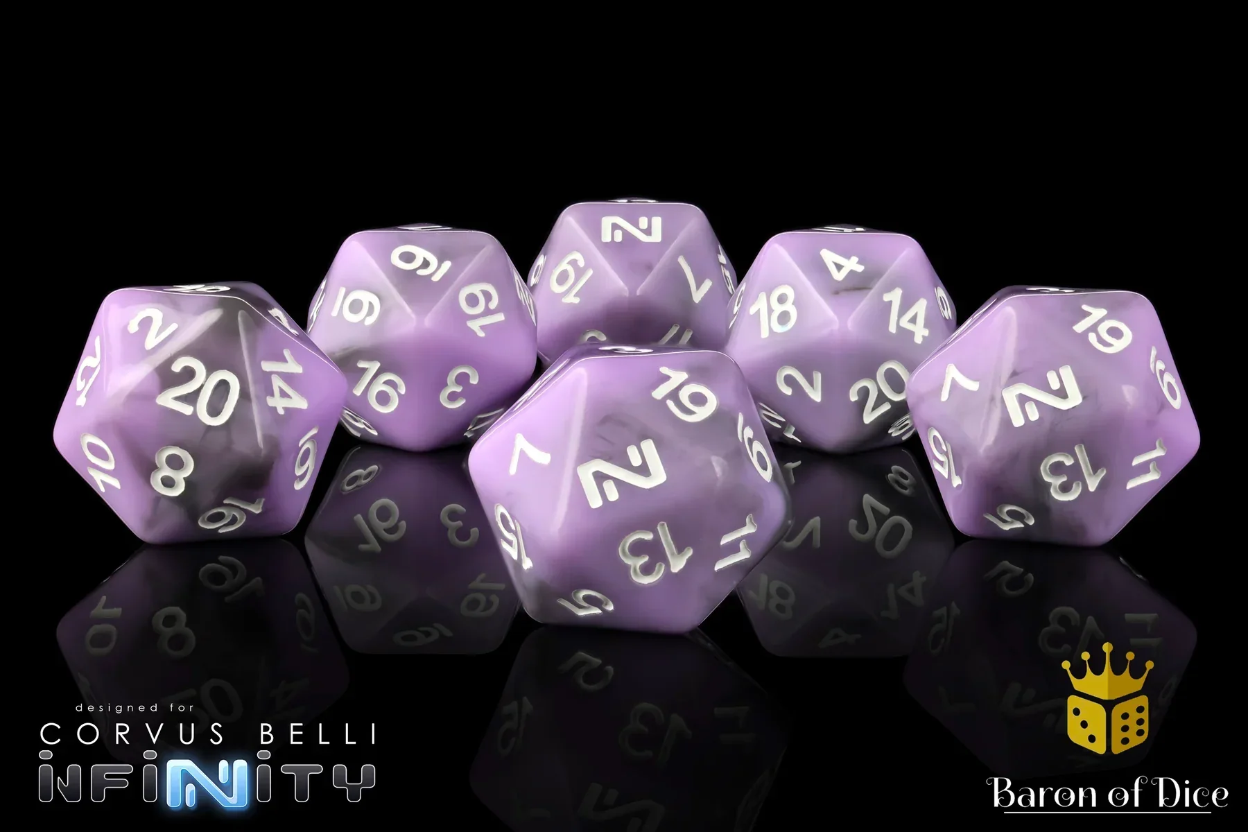 INFINITY: PURPLE, DICE SET - Image 2