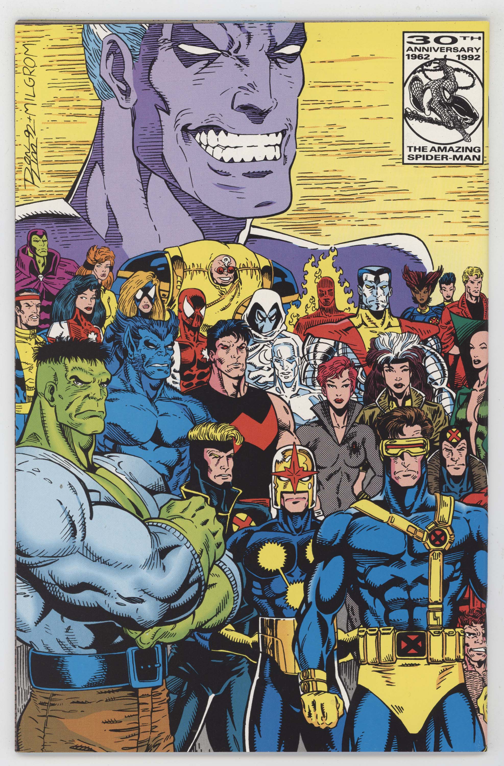 Infinity War 1 Marvel 1992 NM Gauntlet Spider-Man Avengers Ron Lim - Image 2