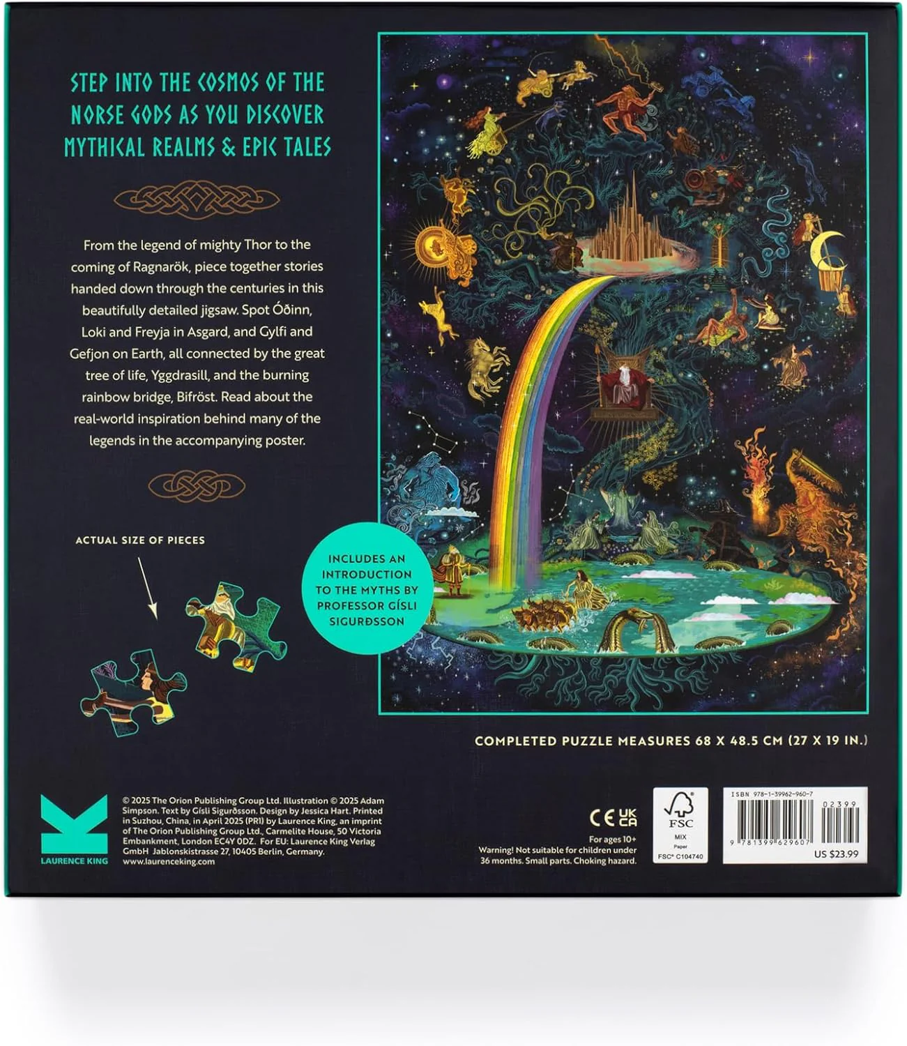 Laurence King Puzzles: Jigsaw Puzzle - 1000 Pieces - The World of - Norse Mythology - Image 2