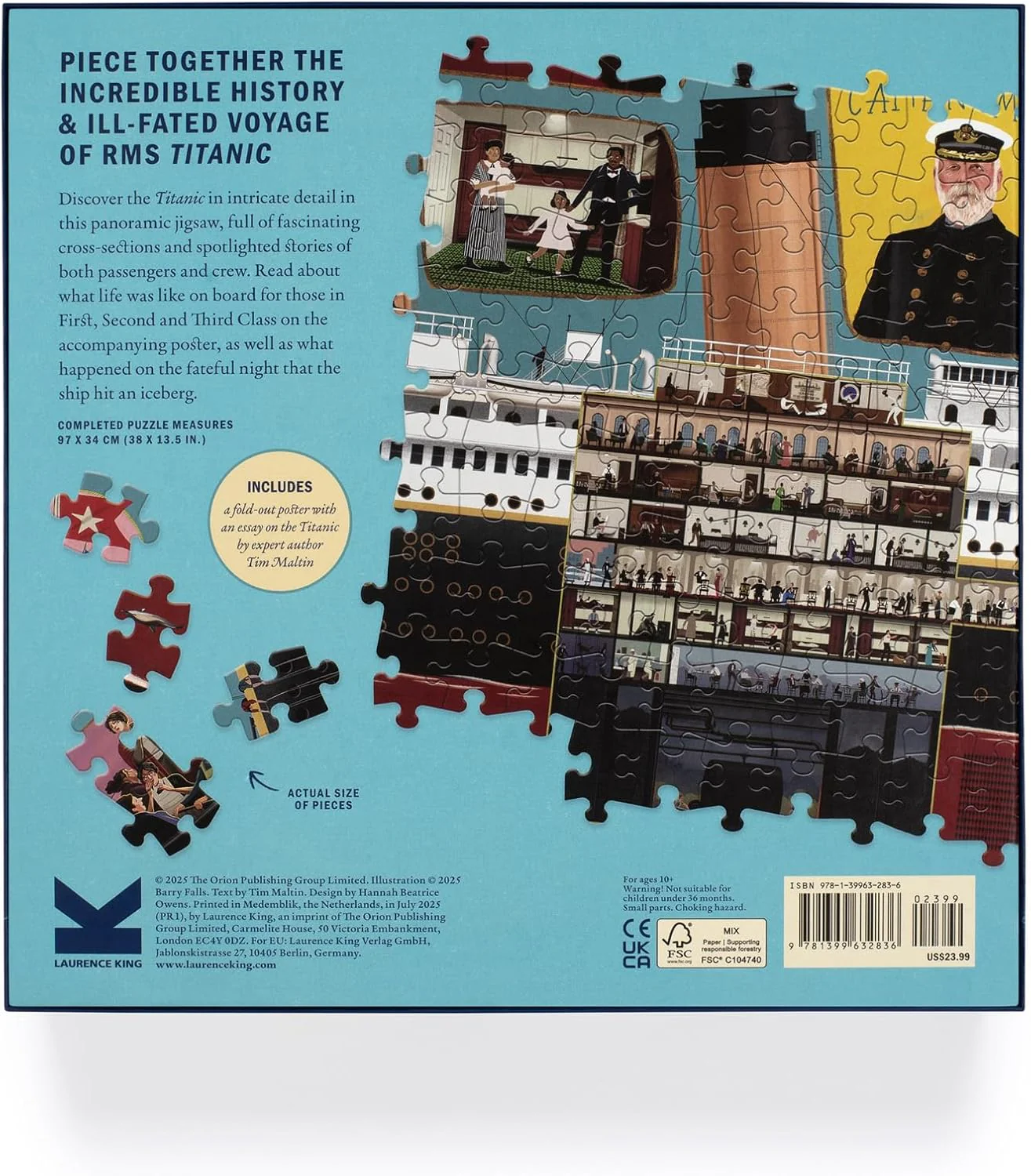 Laurence King Puzzles: Jigsaw Puzzle - 1000 Pieces - The World of - The Titanic - Image 4