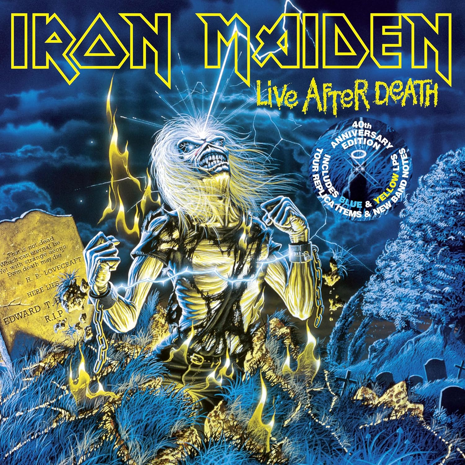 Live After Death: 40th Anniversary Edition (Limited Collector's Edition, Blue & Yellow Colored Vinyl) (2 Lp's) [Vinyl] - Image 2