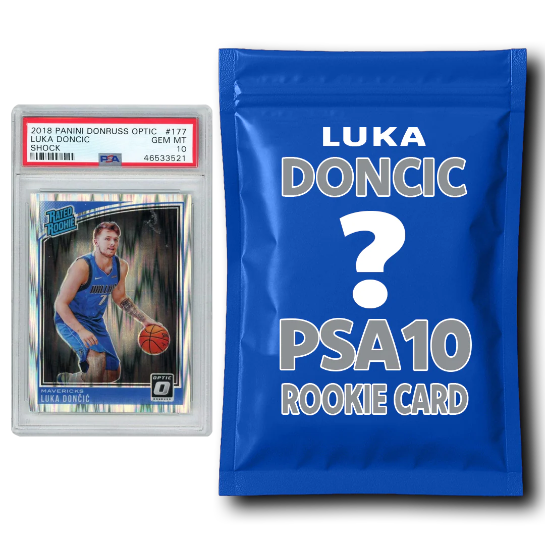 Luka Doncic PSA 10 Graded Rookie Basketball Card Mystery Pack