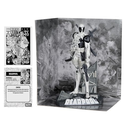 Marvel Deadpool The New Mutants #98 Line Art 1:10 Scale Posed Figure with Scene - Gold Label Exclusive - Image 2